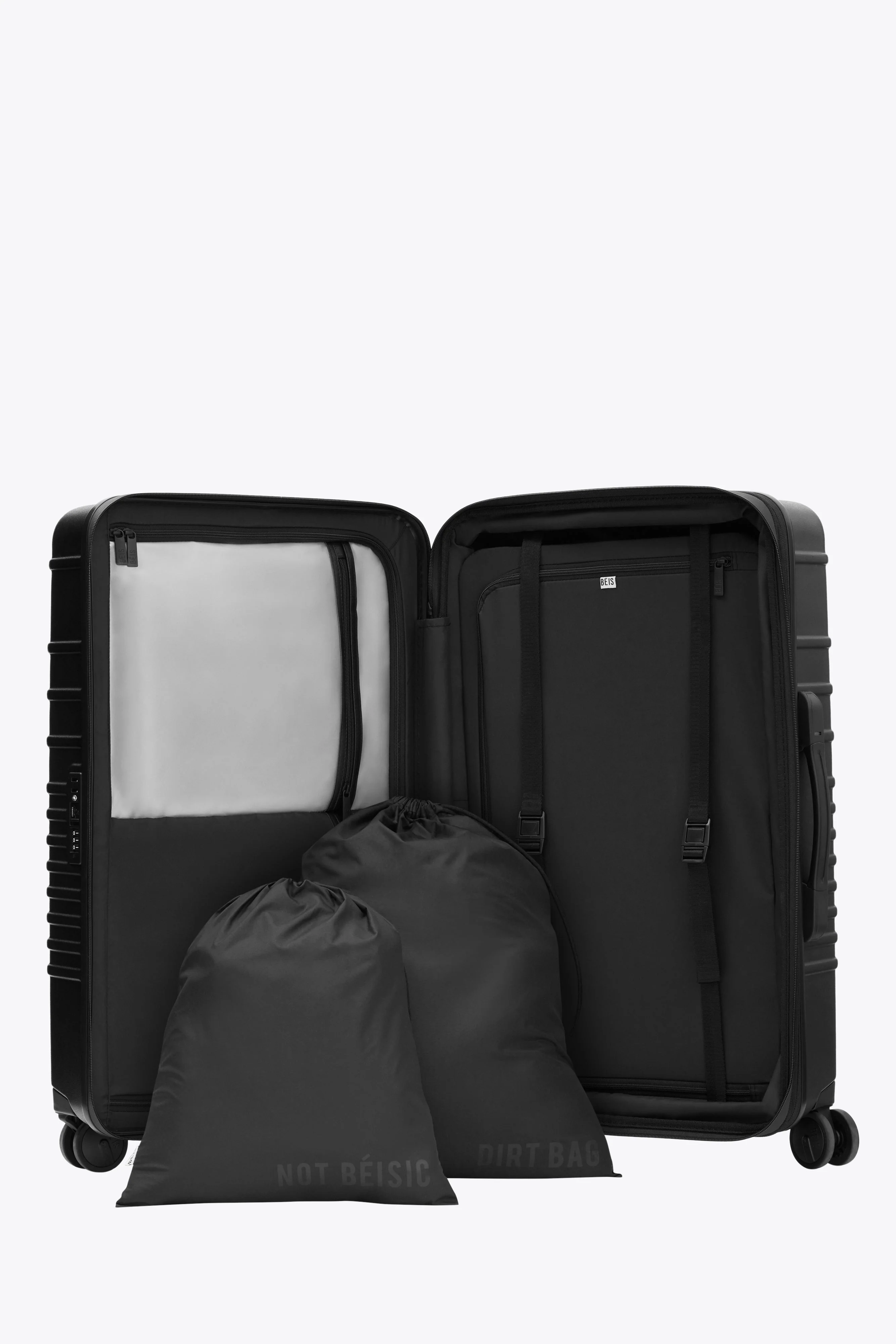 The Medium Check-In Roller in All Black - Image 4