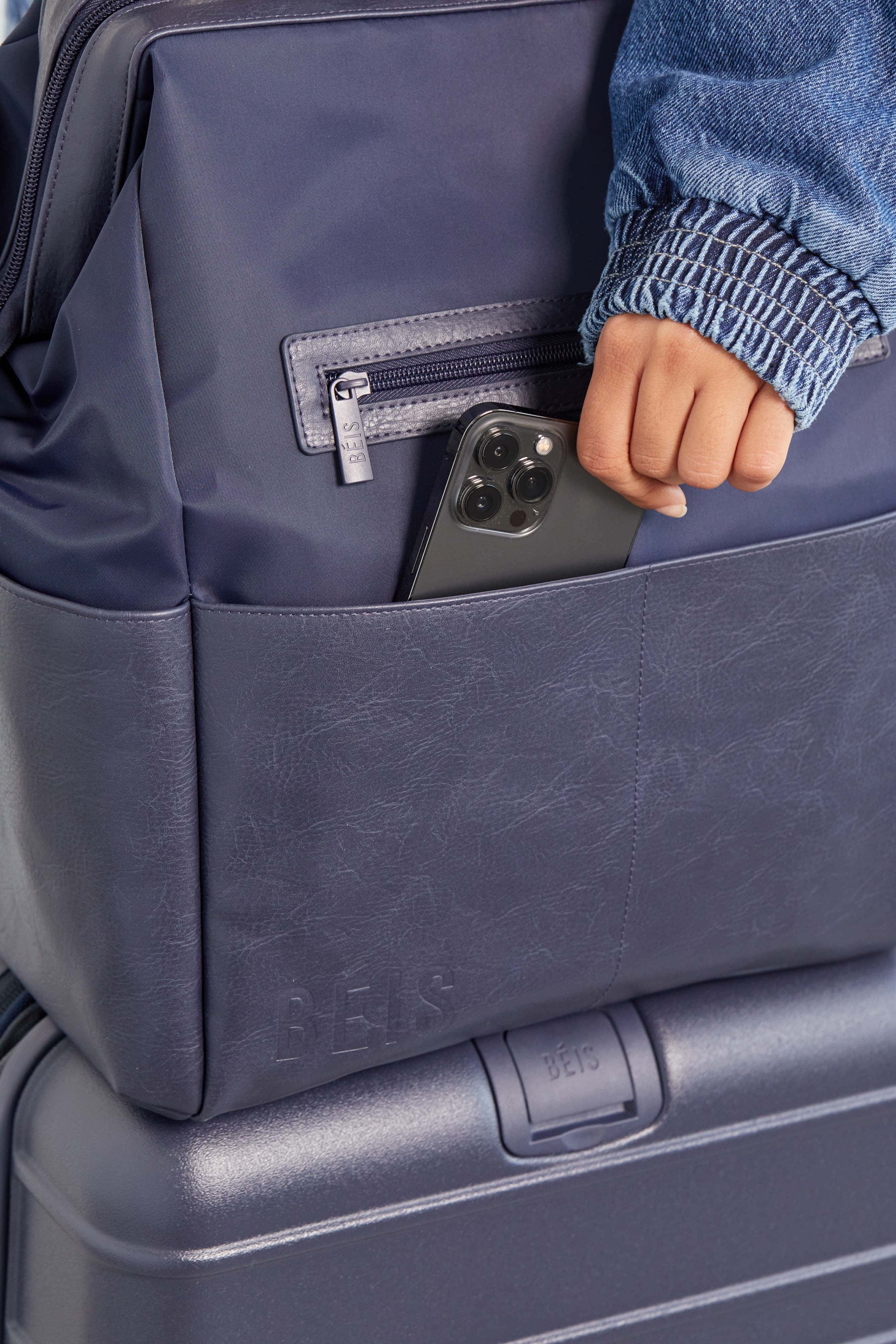 The Backpack Diaper Bag in Navy - Image 13