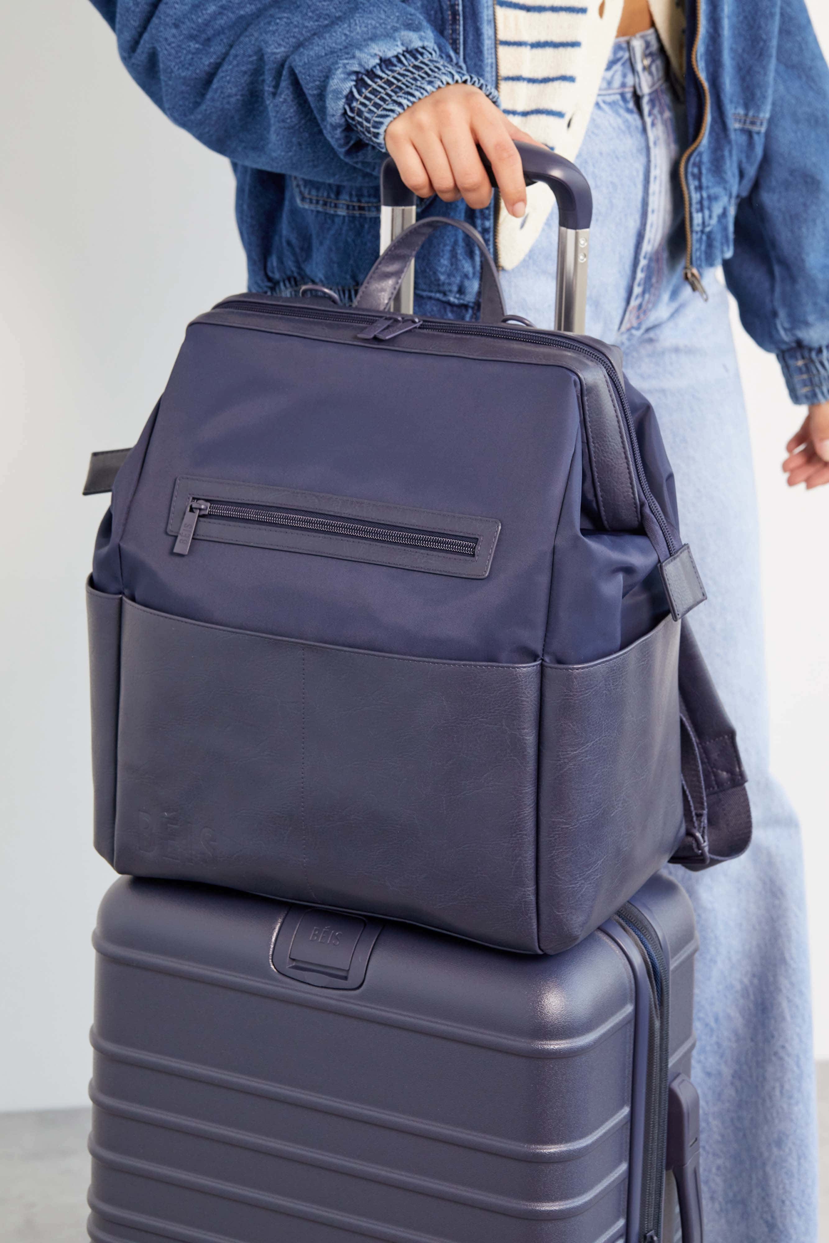 The Backpack Diaper Bag in Navy - Image 4