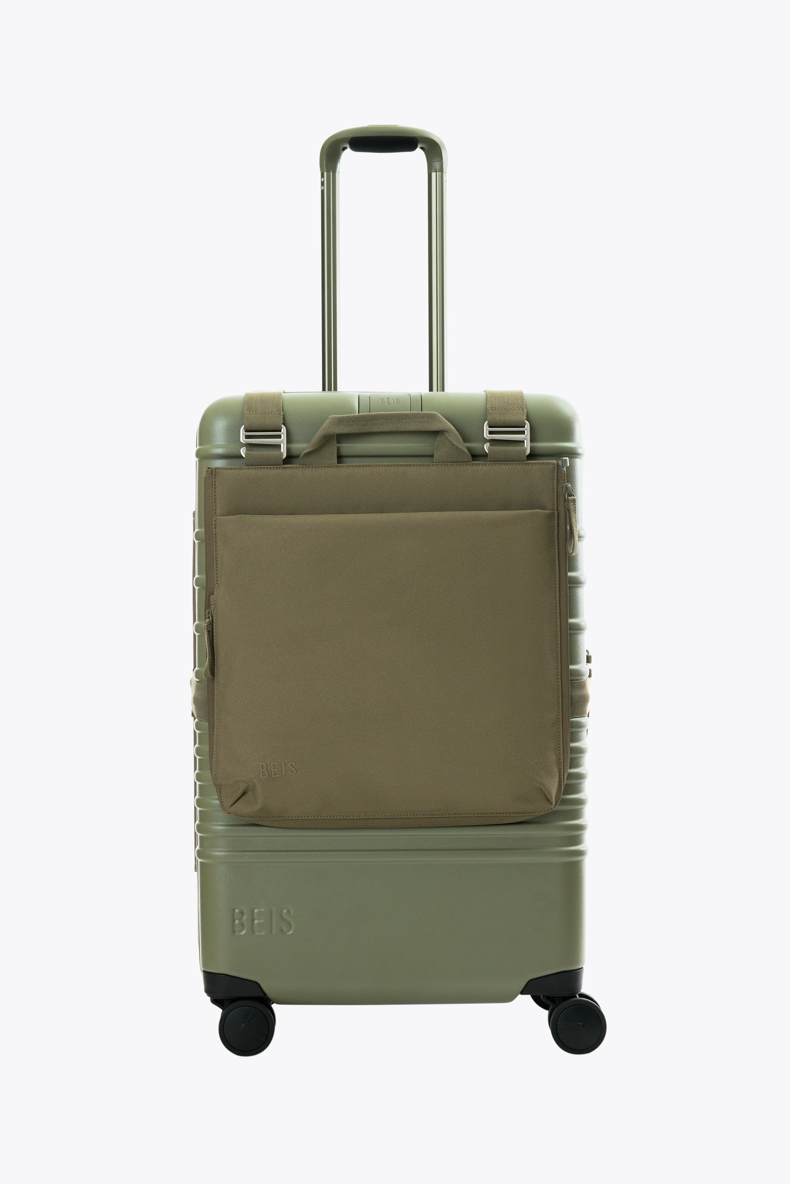 The Convertible Luggage Vest in Olive - Image 2