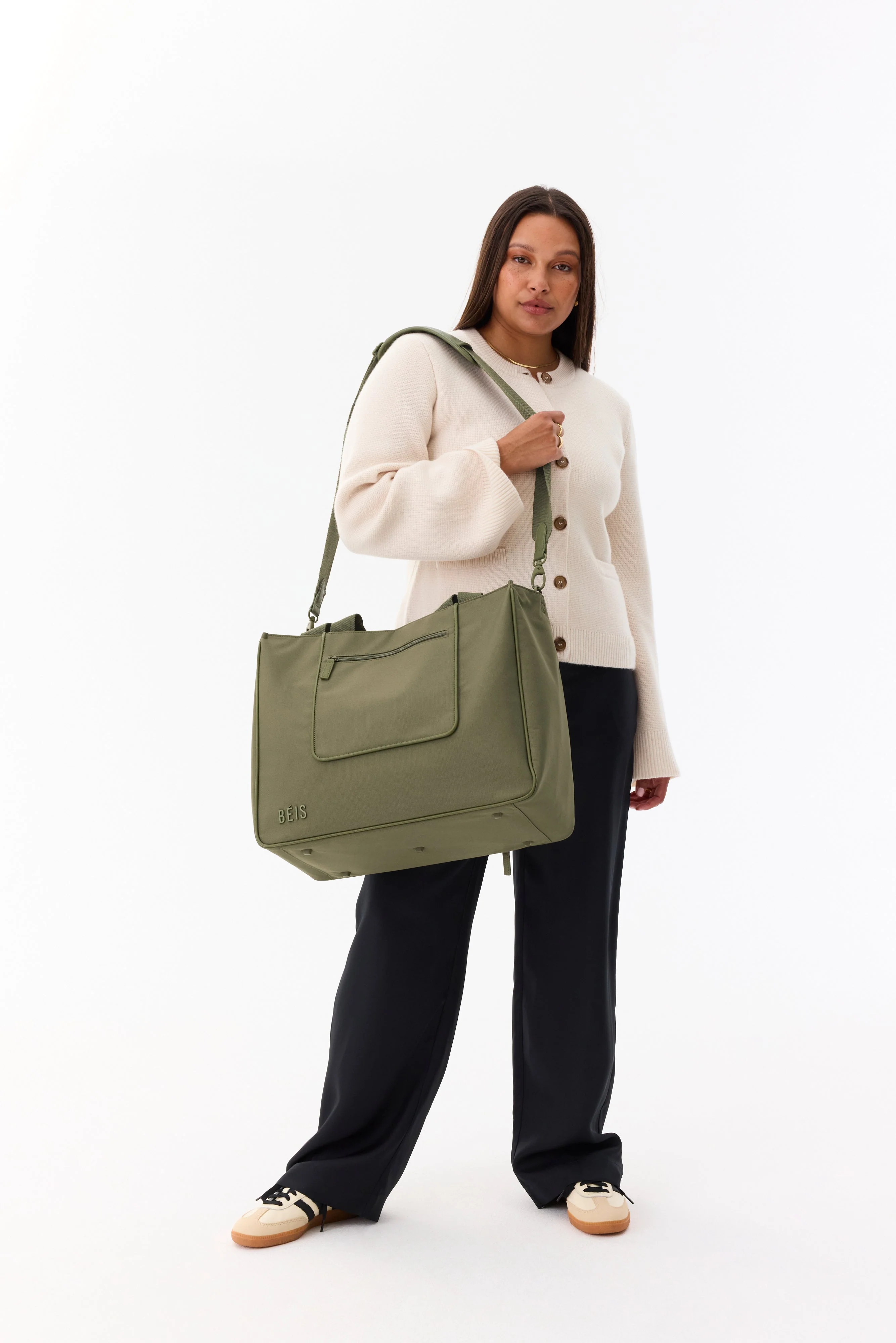 The East To West Tote in Olive - Image 4