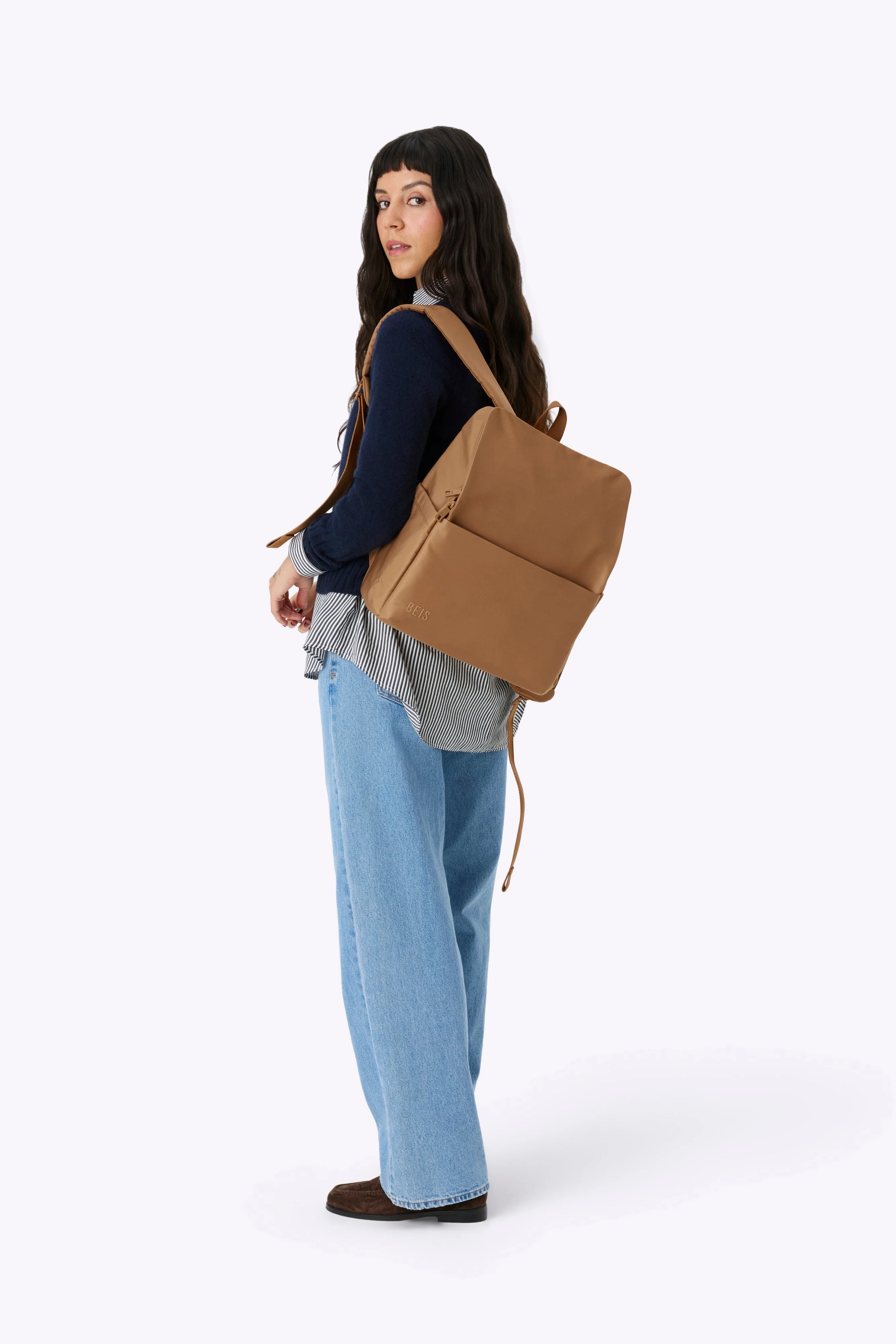 The Everyday Diaper Backpack in Camel - Image 4
