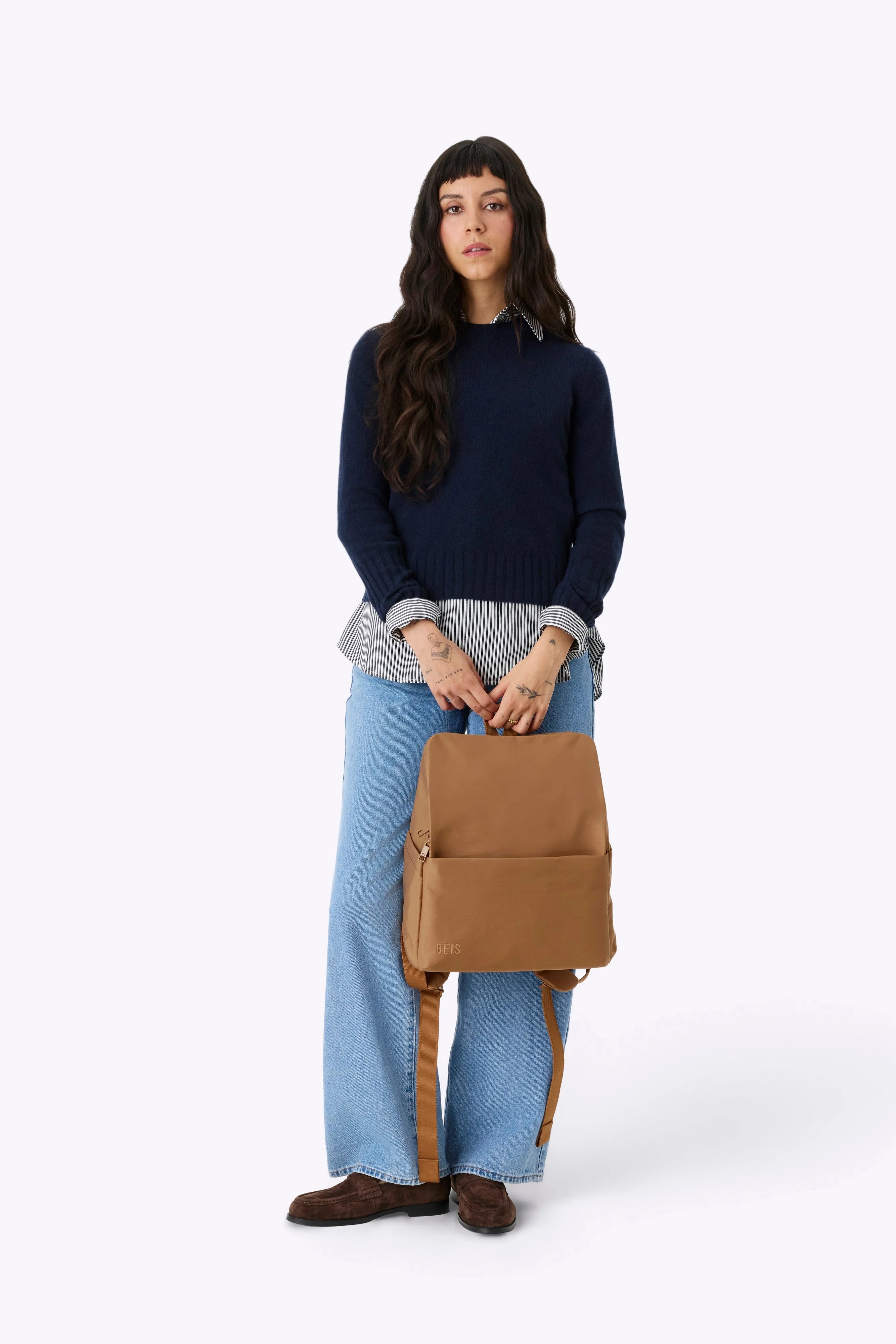 The Everyday Diaper Backpack in Camel - Image 5
