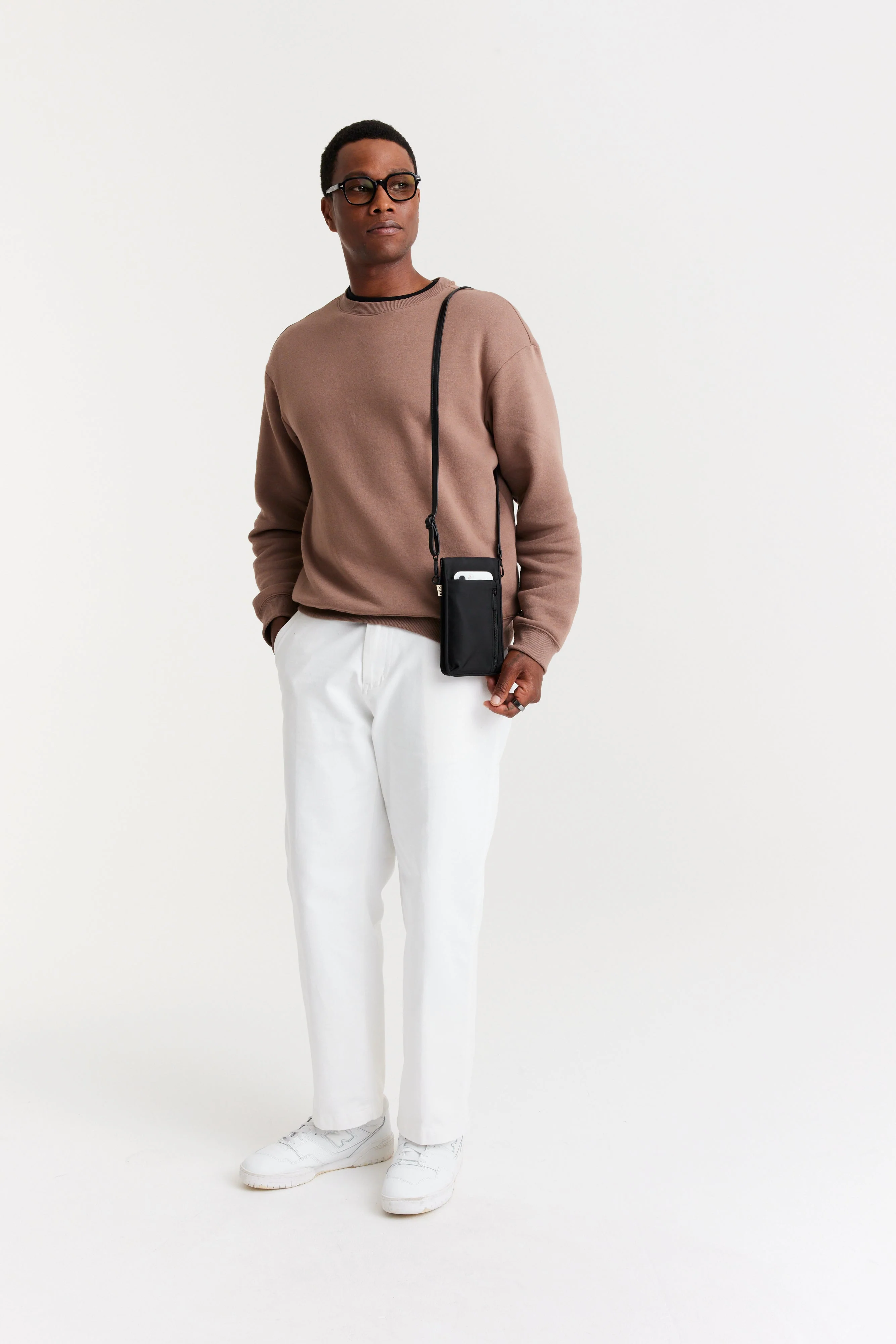 The ID Crossbody Bag In Black - Image 10