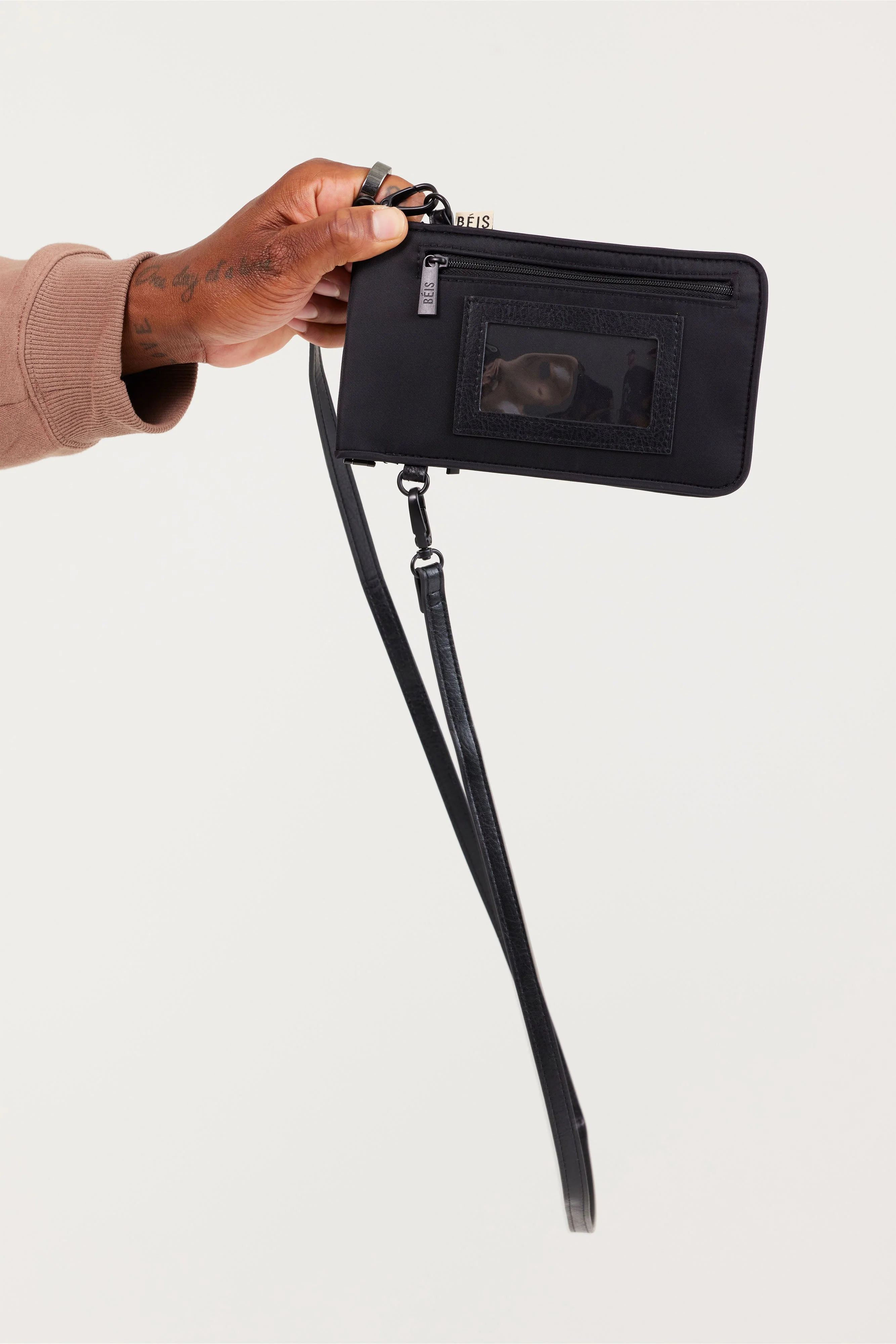 The ID Crossbody Bag In Black - Image 9