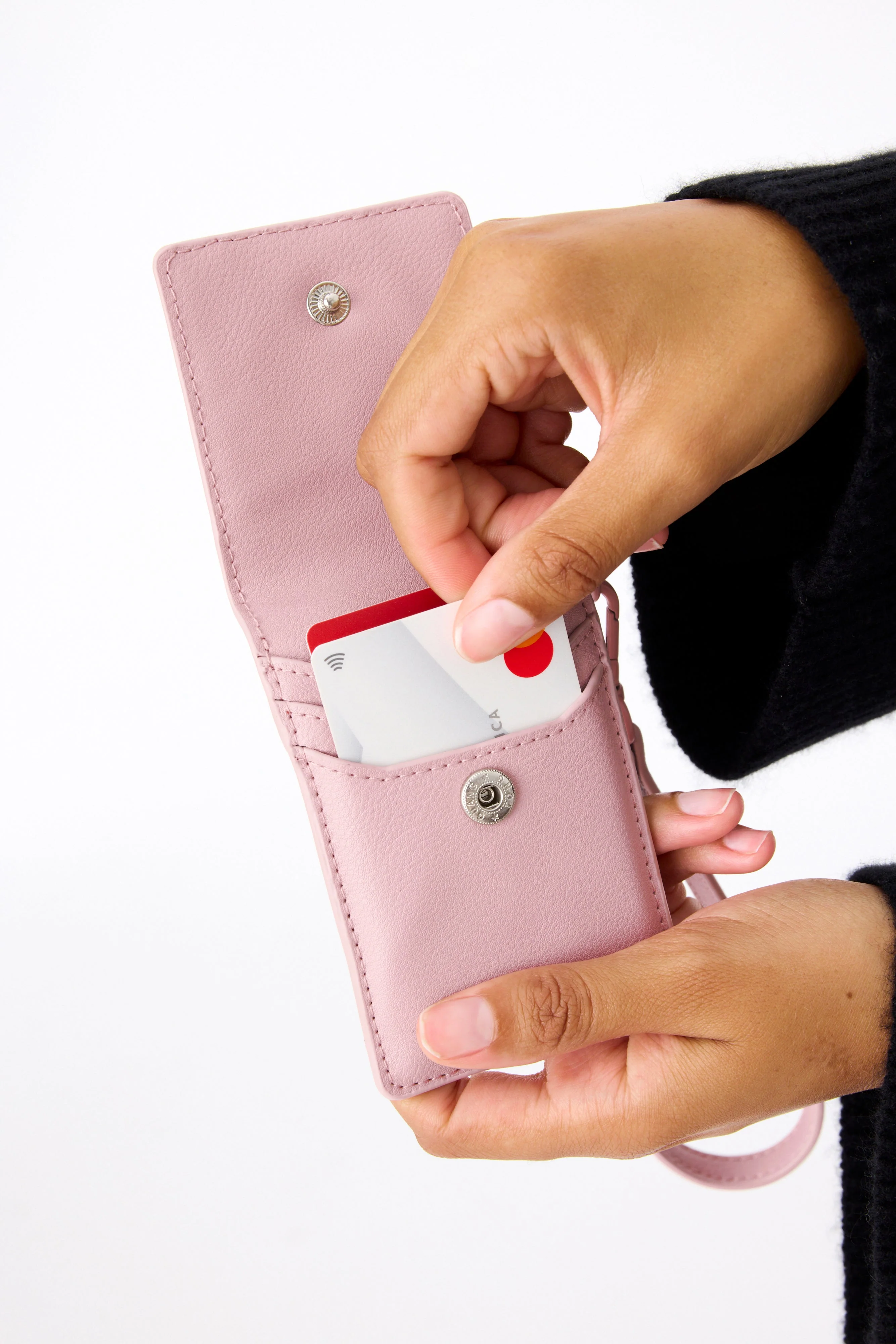 The ID Wristlet in Atlas Pink - Image 5