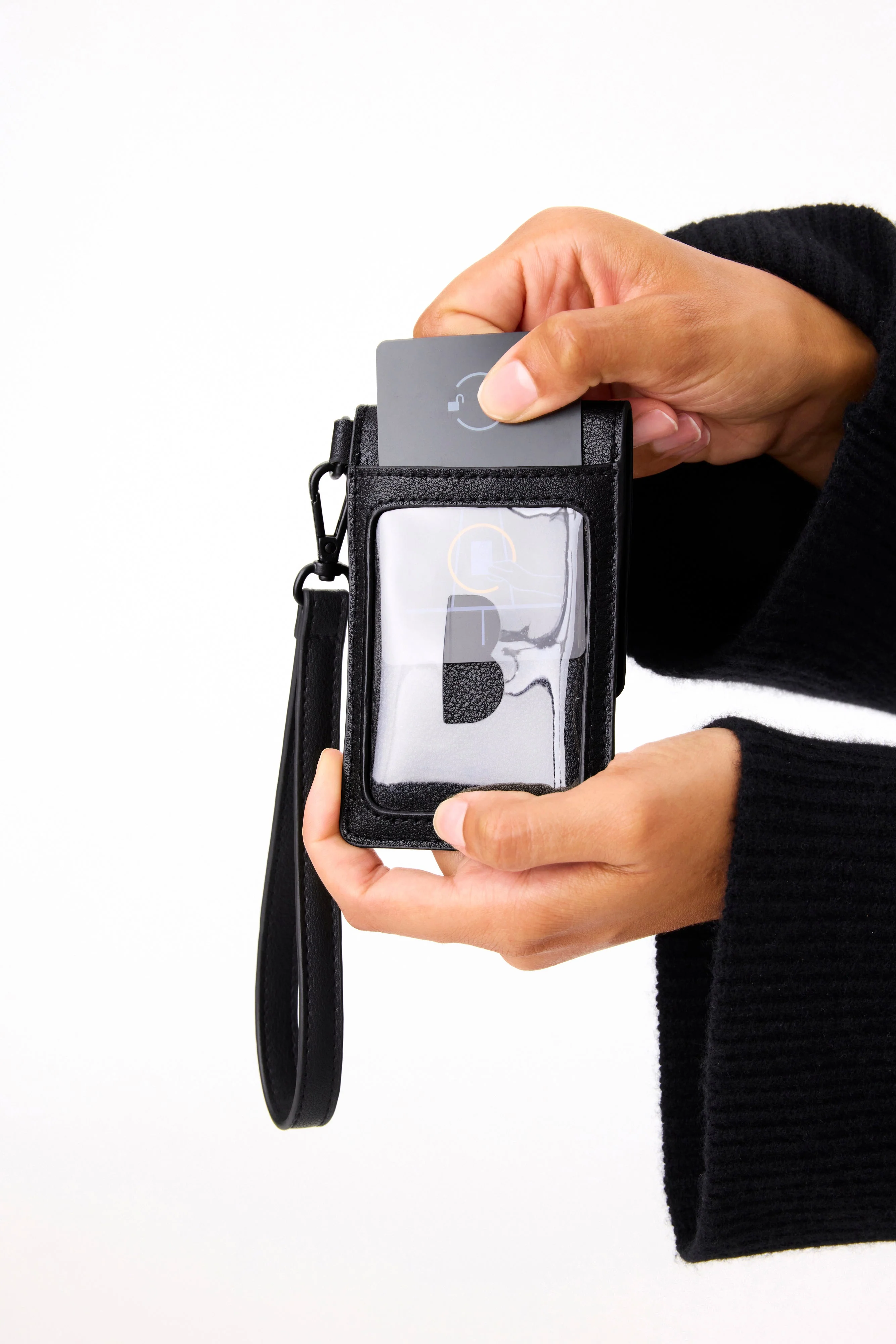 The ID Wristlet in Black - Image 6