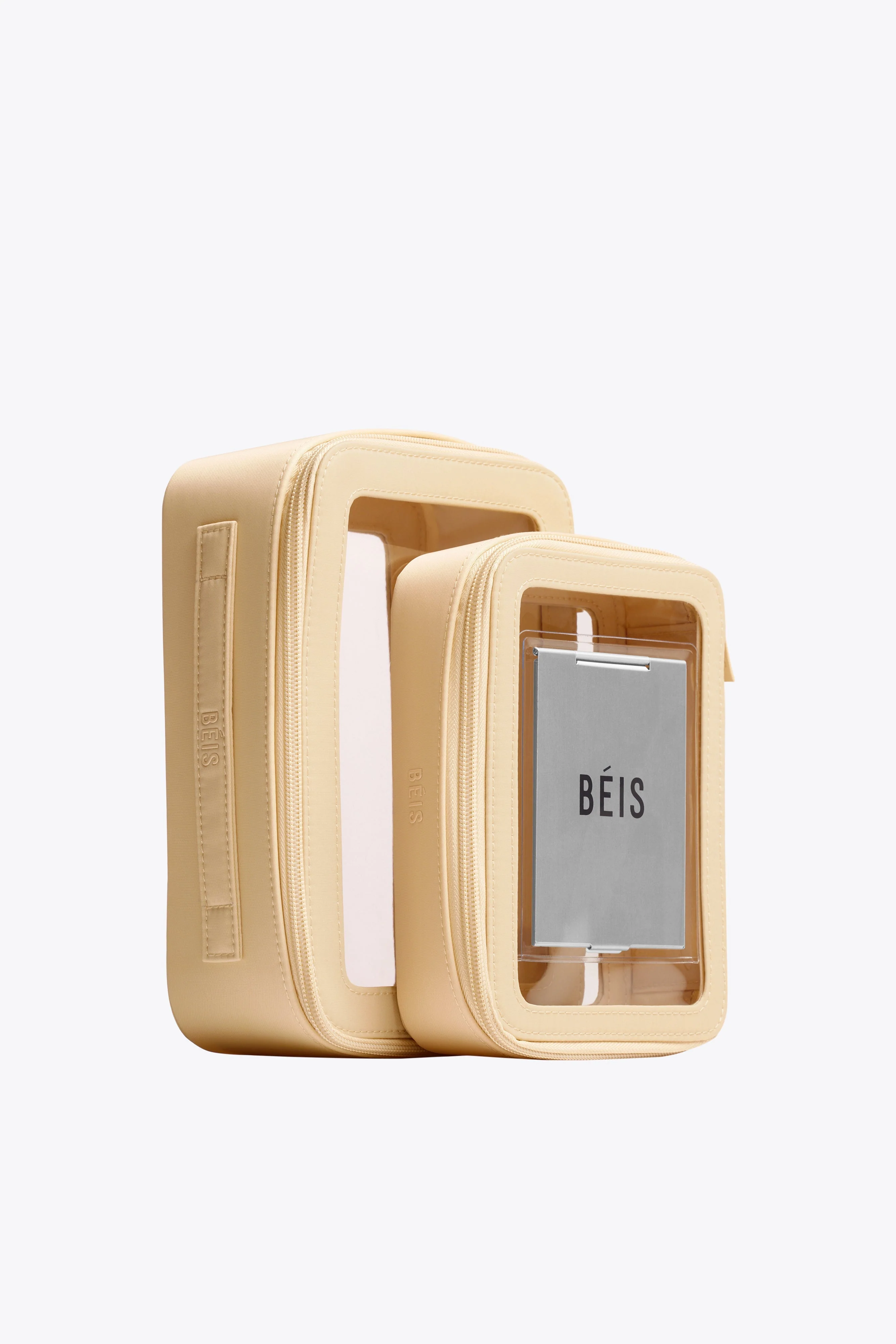 The In Flight Cosmetic Set in Beige - Image 3