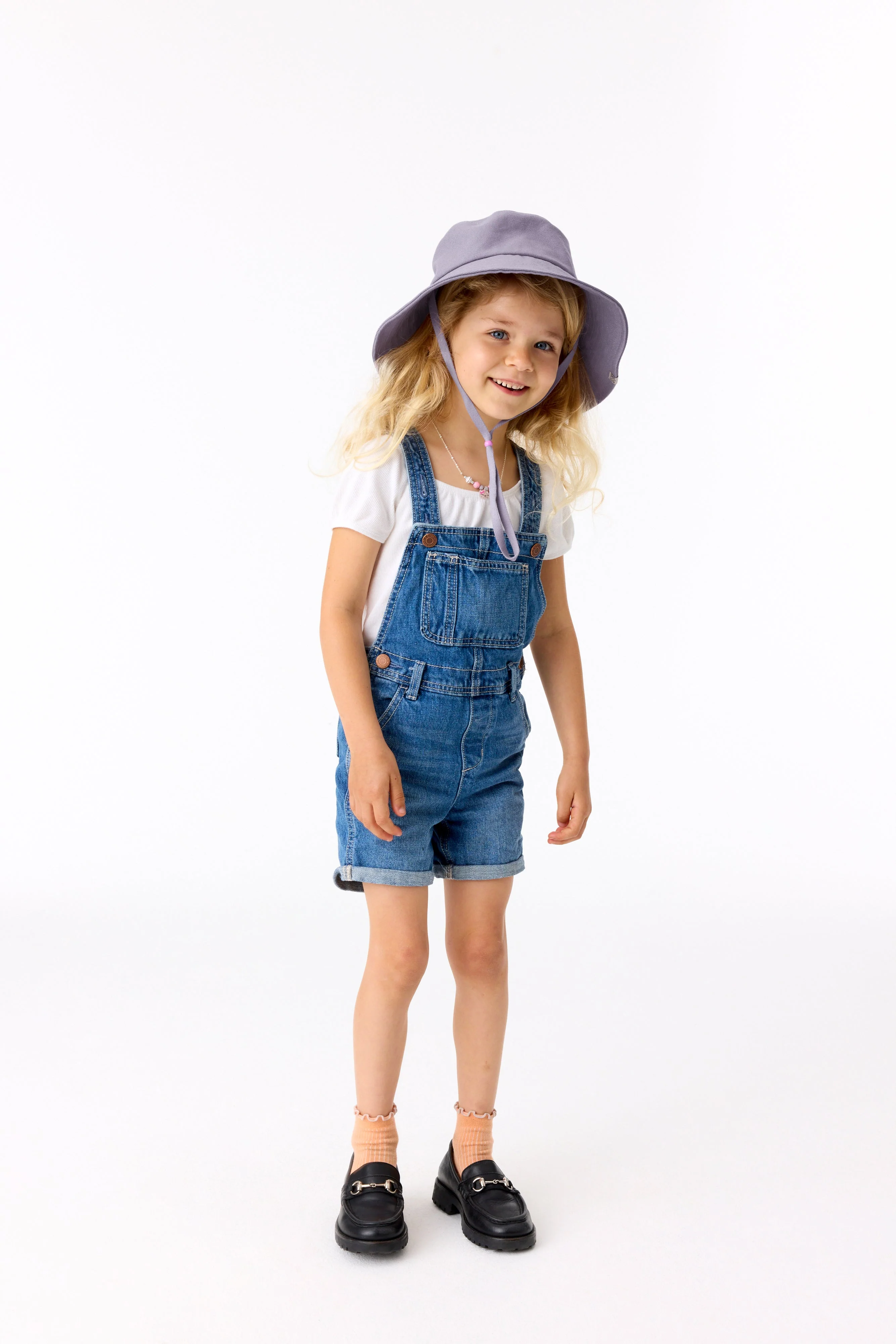 The Kids Wide Brim Sun Hat in Lavender - Image 5