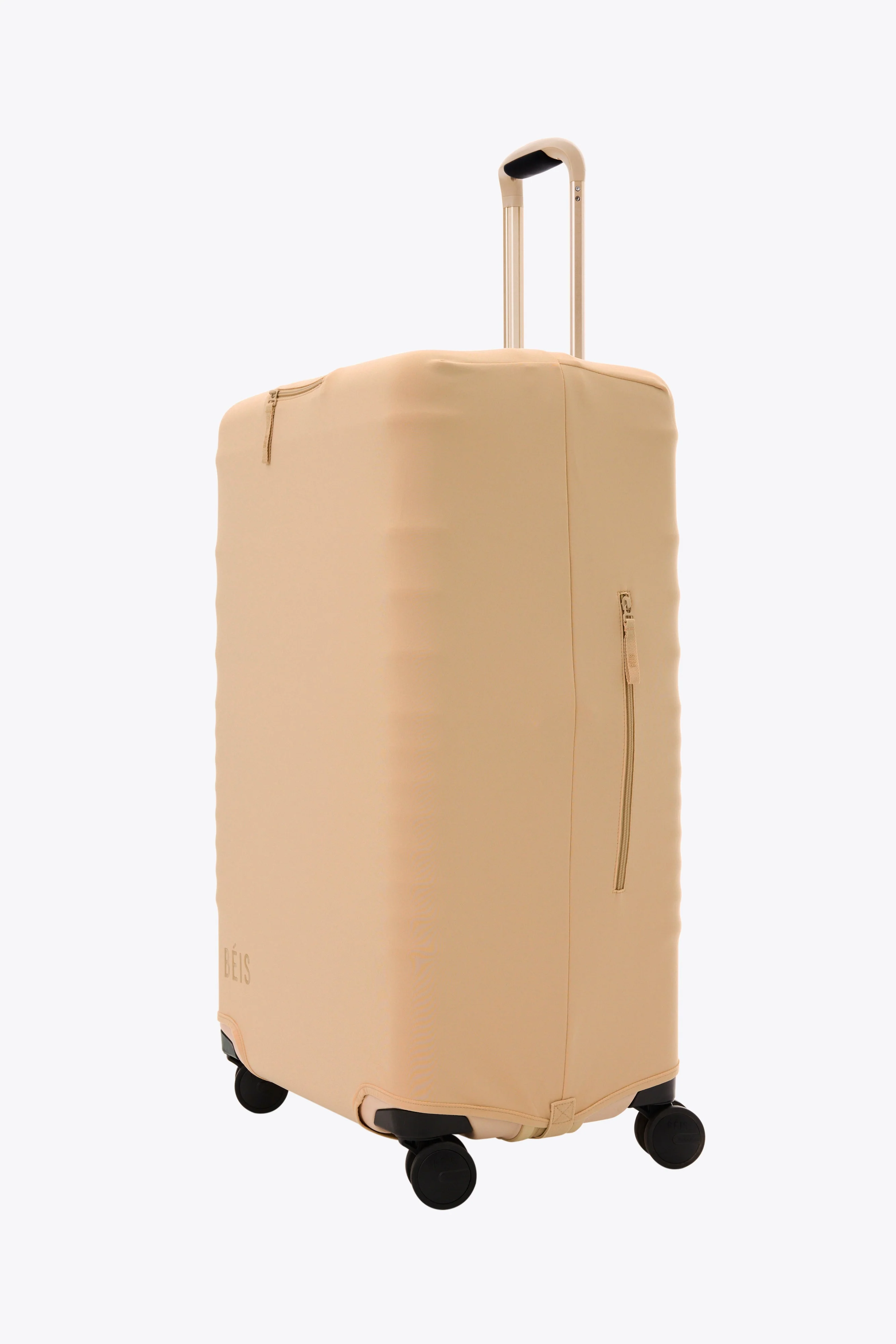 The Large Check-In Luggage Cover in Beige - Image 3