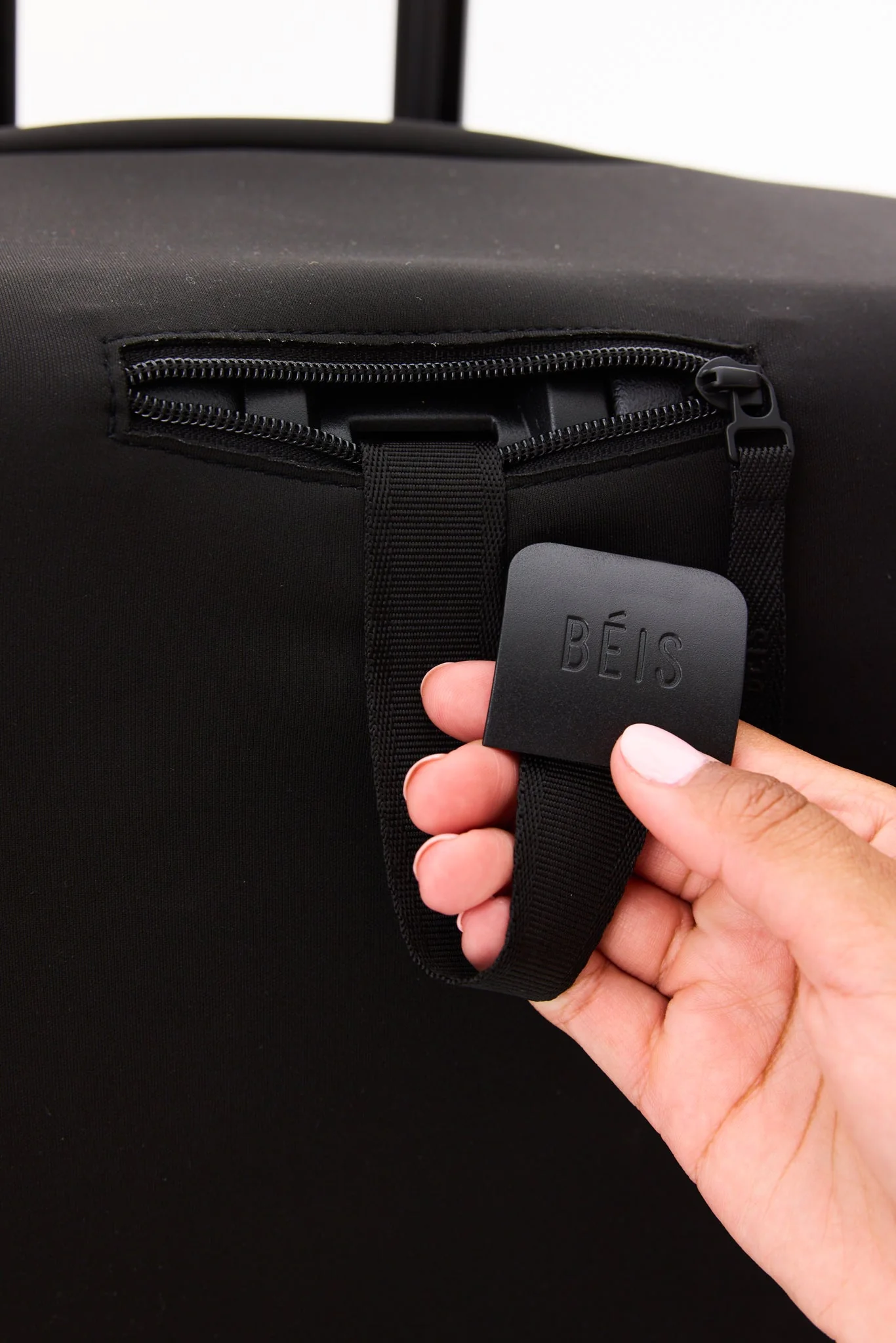The Large Check-In Luggage Cover in Black - Image 5