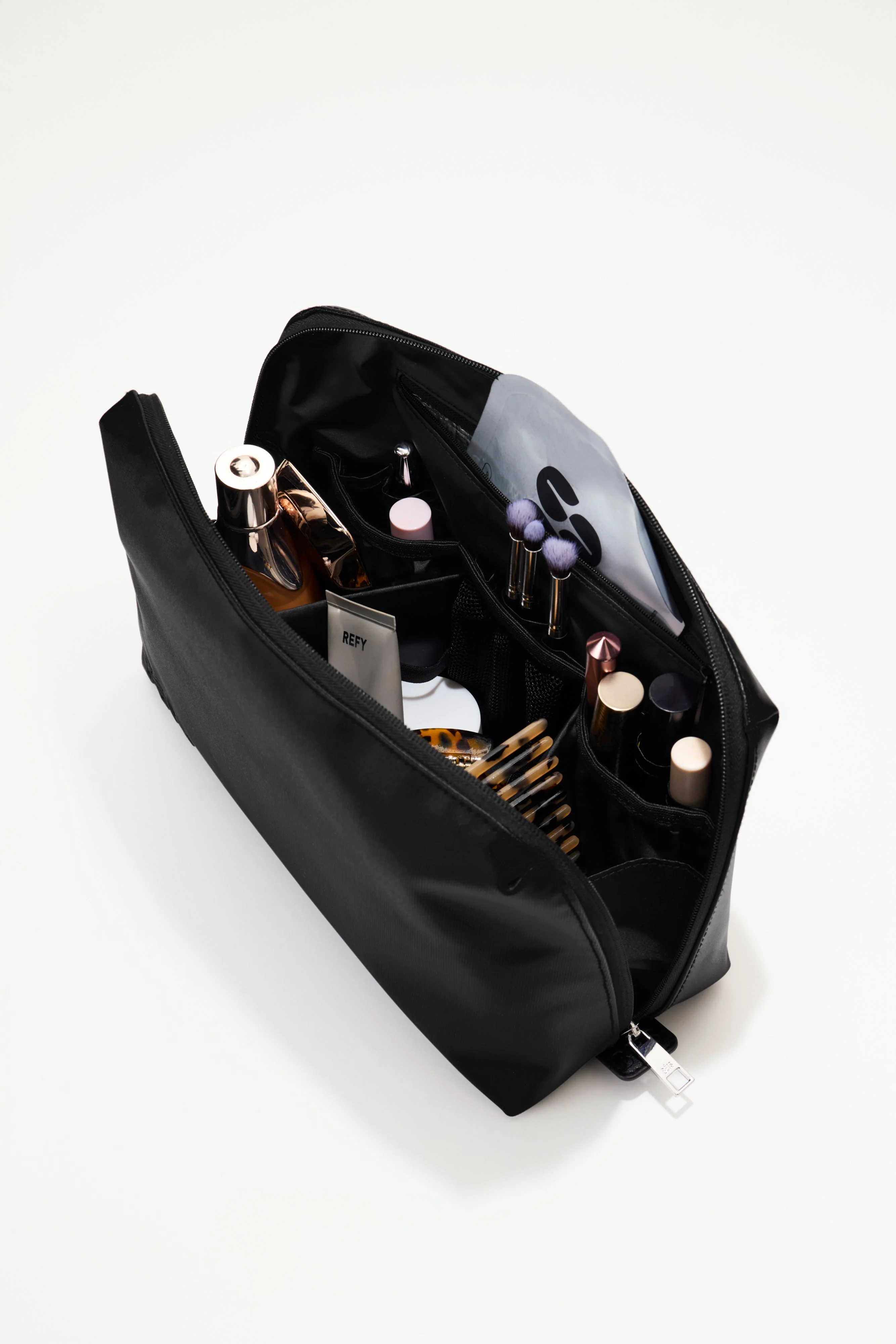 The Large Cosmetic Pouch in Black - Image 3