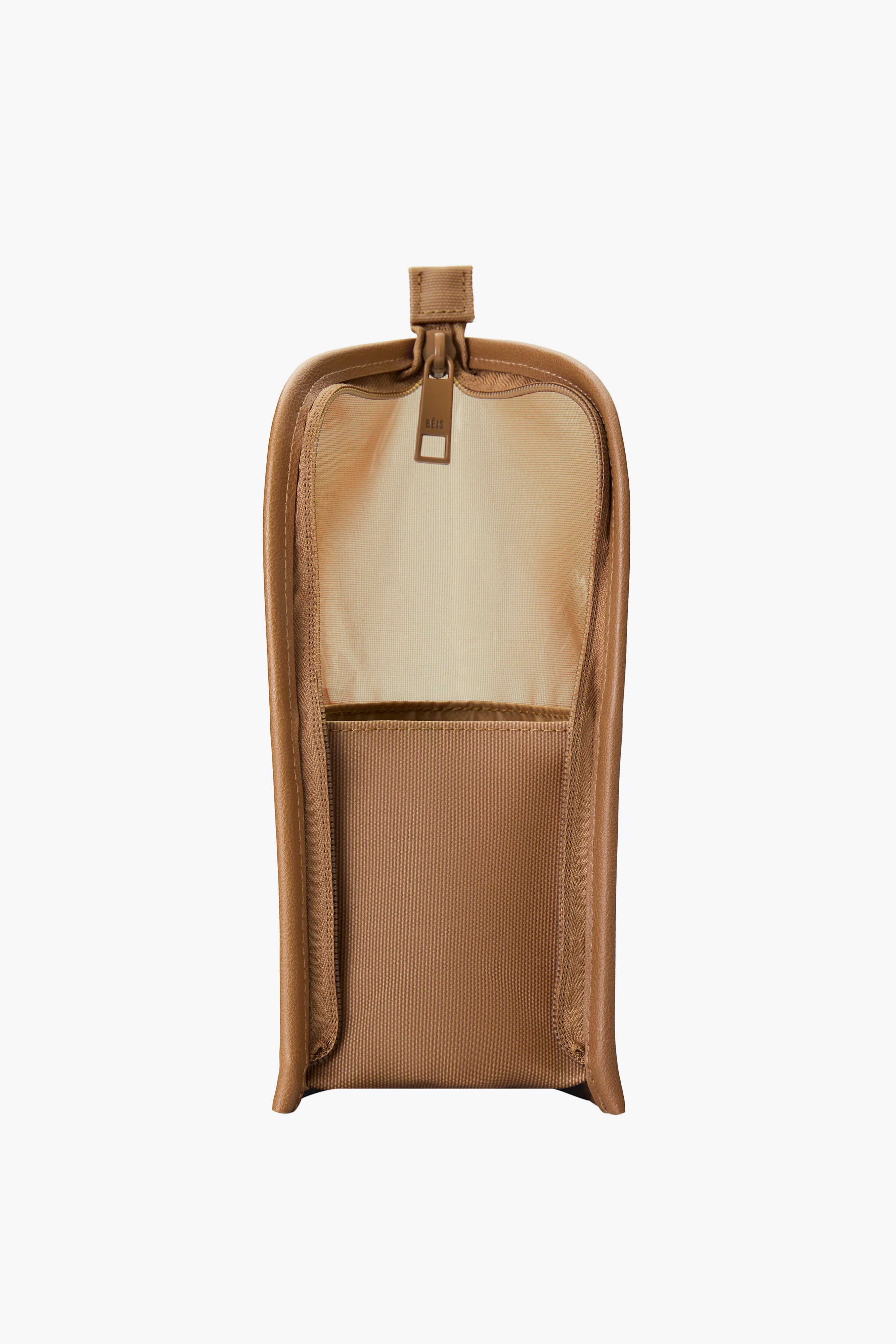 The Makeup Brush Pouch in Camel - Image 4