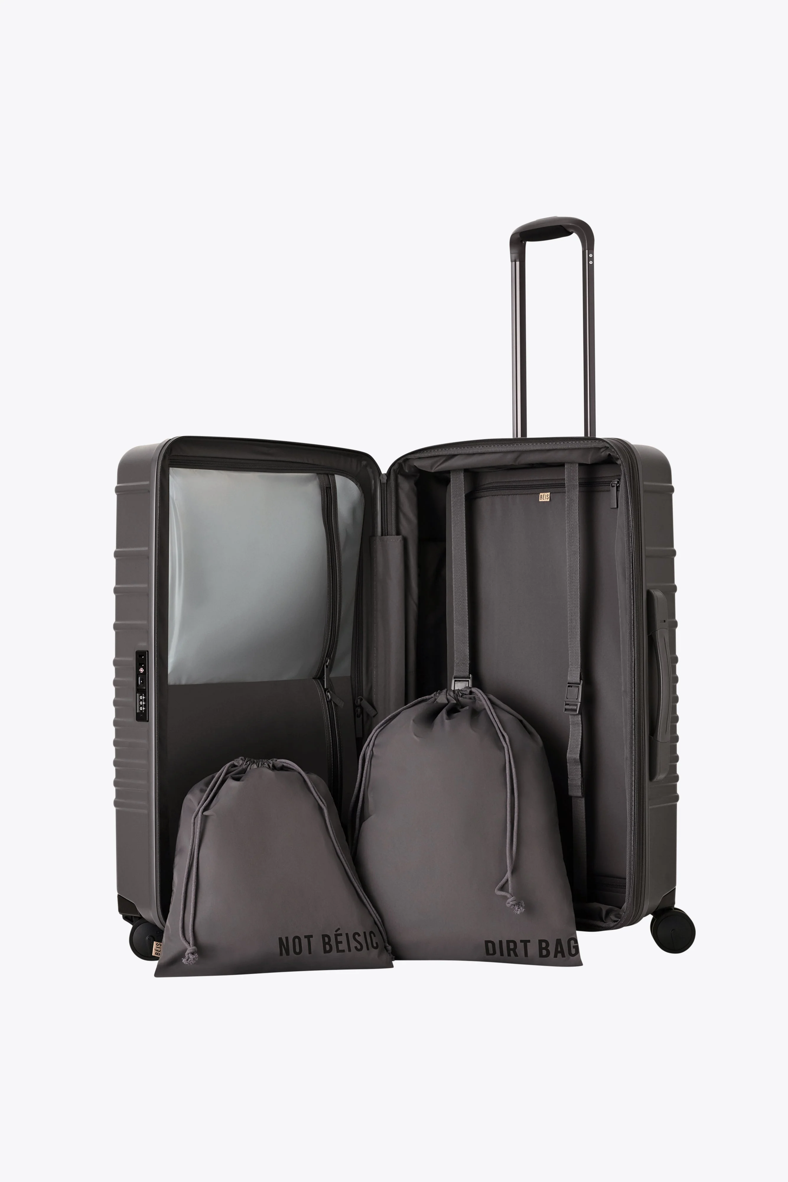 The Medium Check-In Roller in Charcoal - Image 4