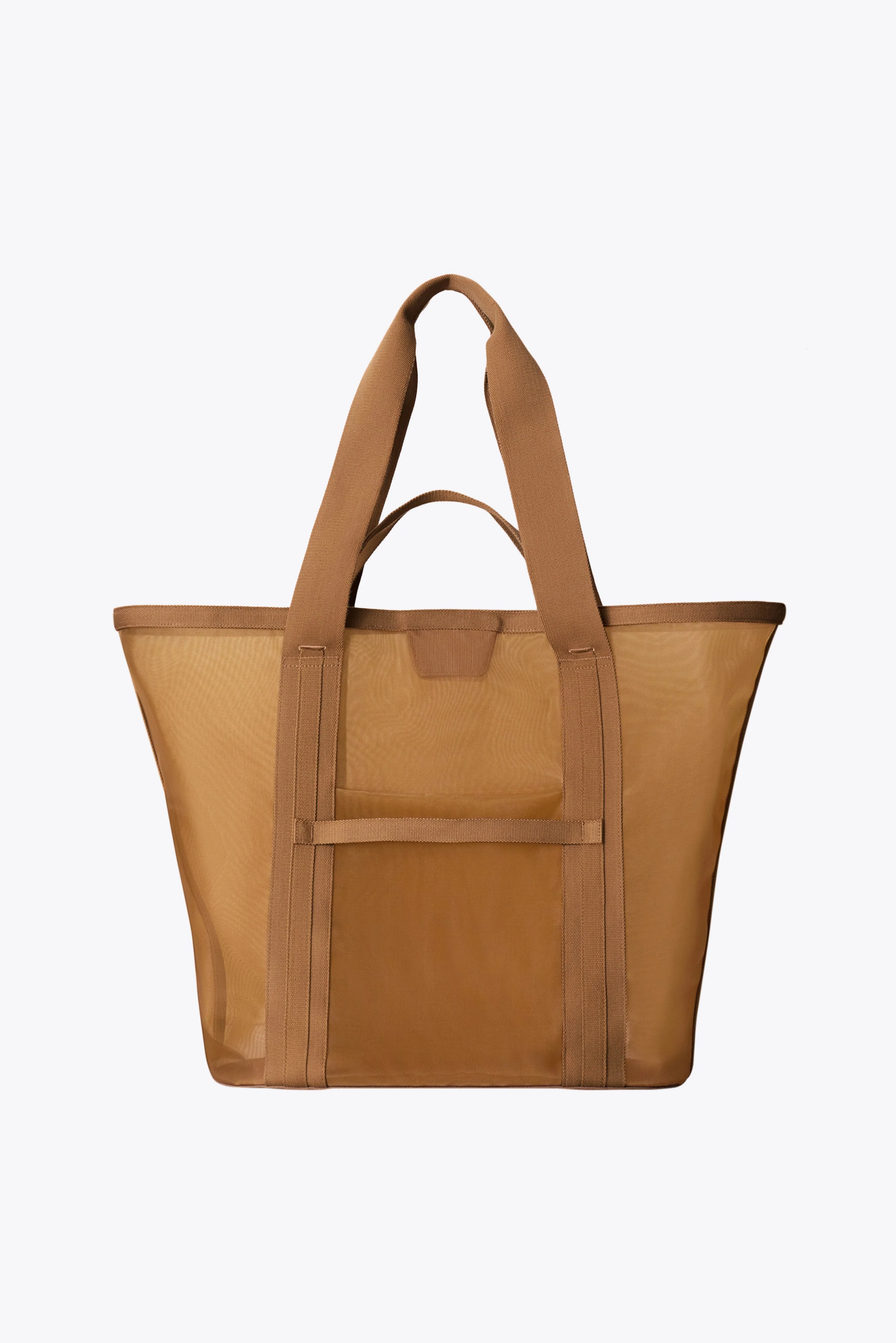 The Mesh Beach Tote in Camel - Image 3