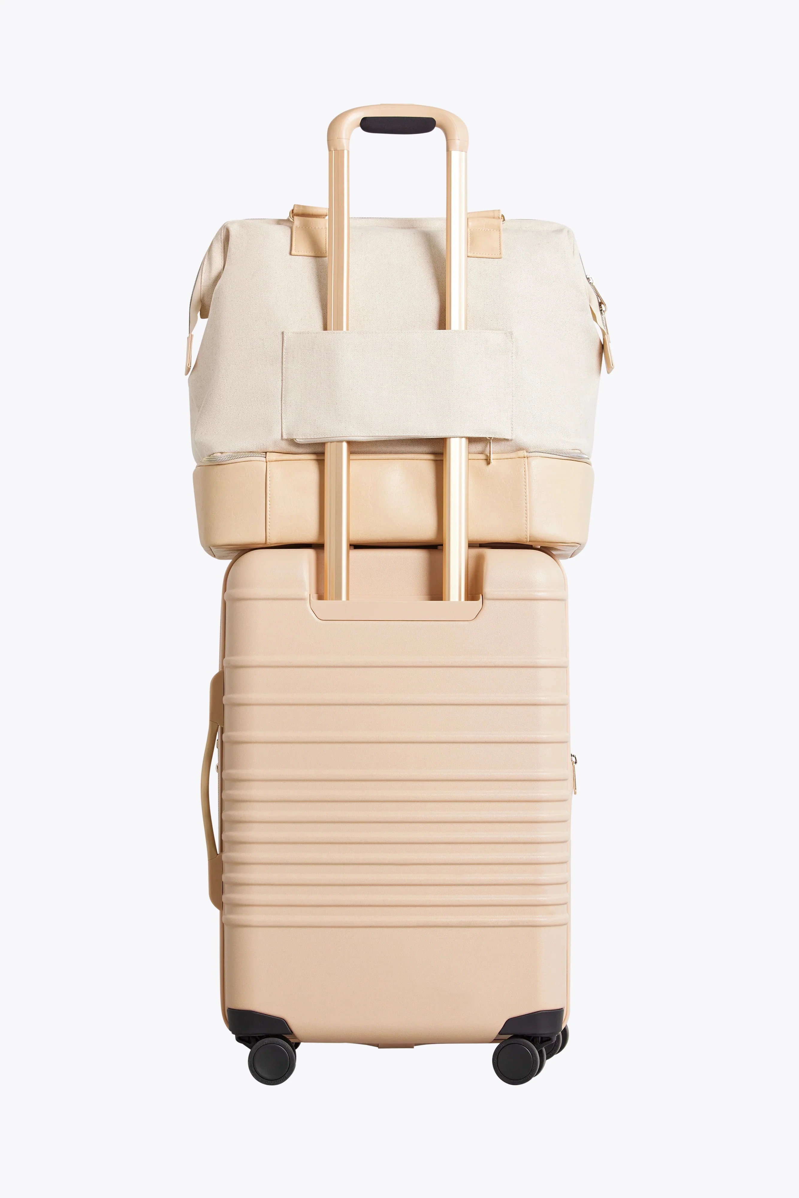 The Mini Weekender in Beige - Image 4