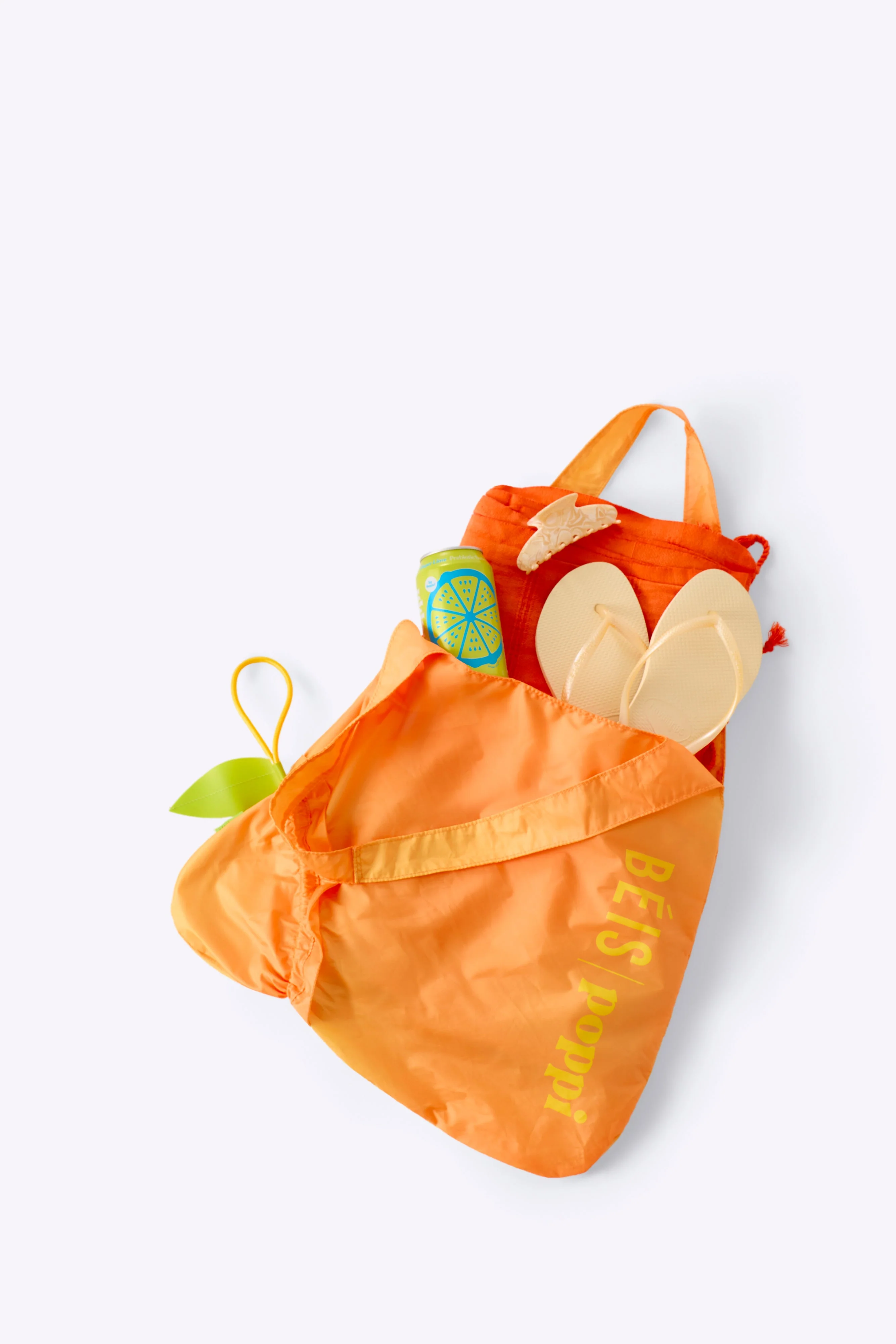 BÉIS x poppi The Reusable Shopping Tote in Mango - Image 3