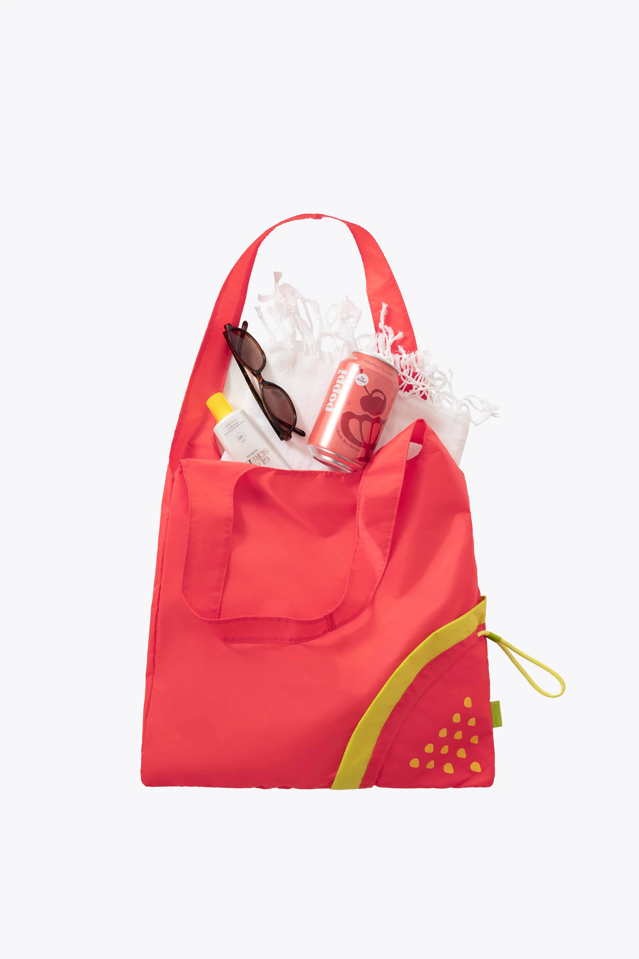 BÉIS x poppi The Reusable Shopping Tote in Strawberry - Image 3