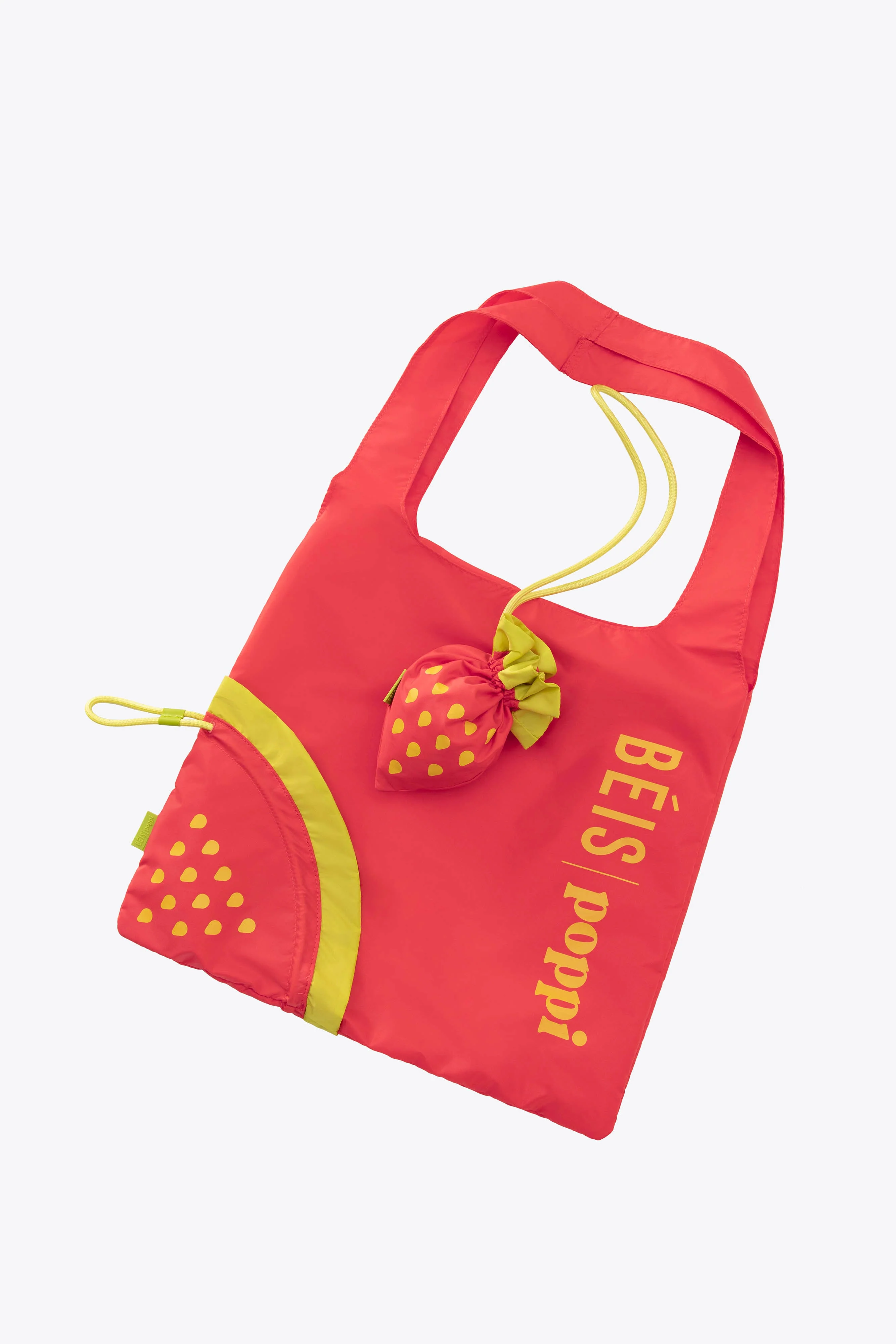 BÉIS x poppi The Reusable Shopping Tote in Strawberry - Image 5