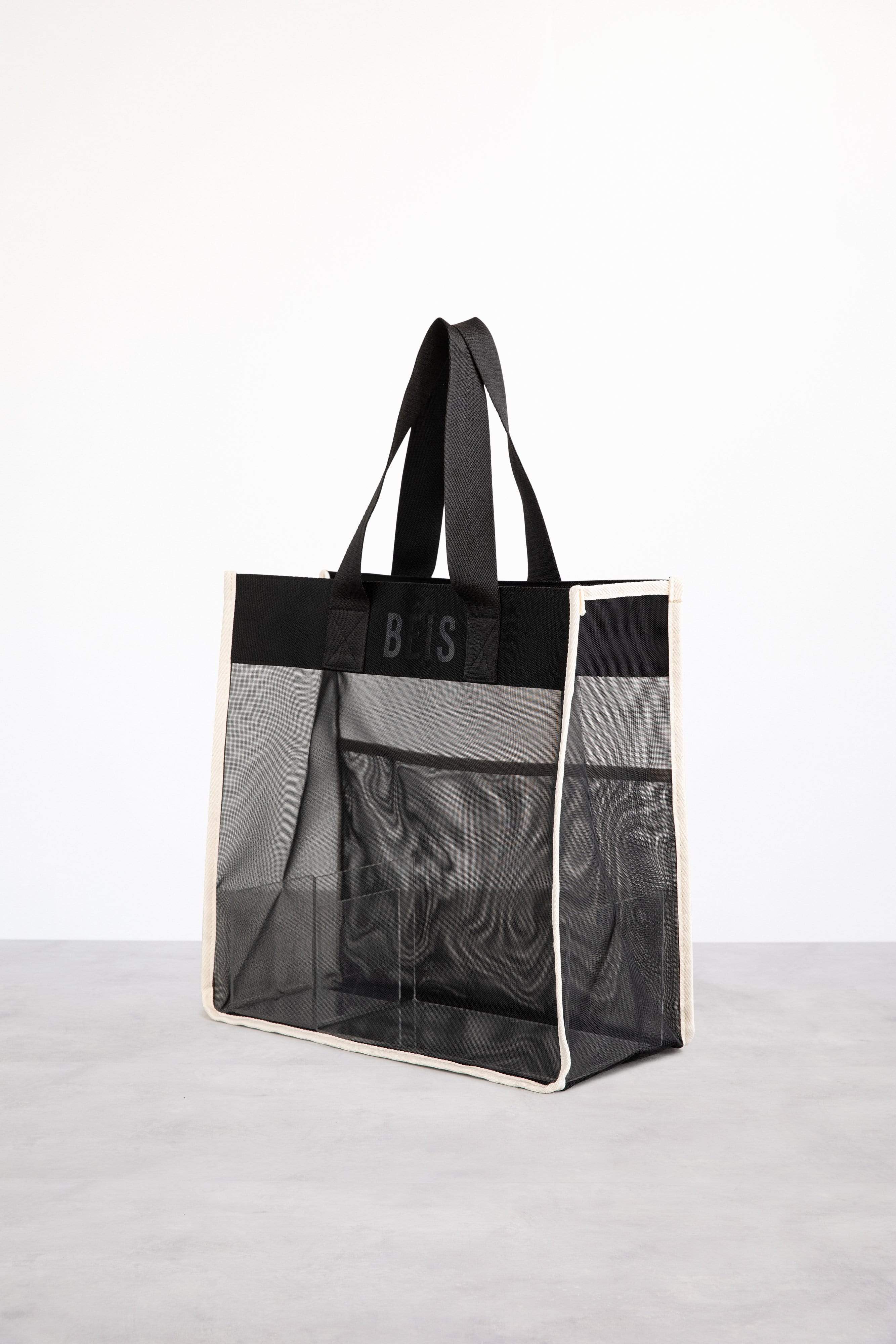 The Shopper Tote in Black - Image 3