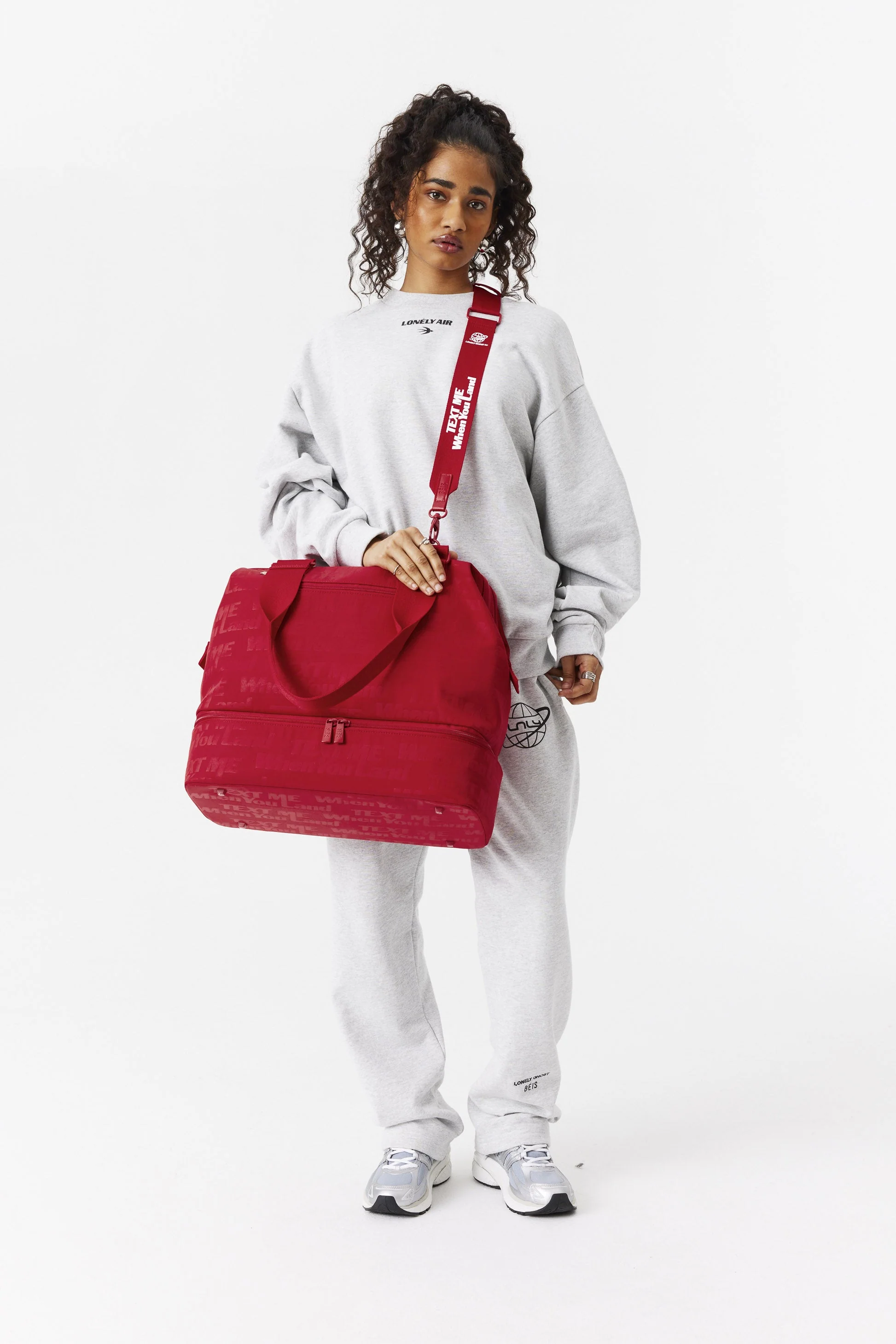 The Shoulder Strap in Text Me Red - Image 5