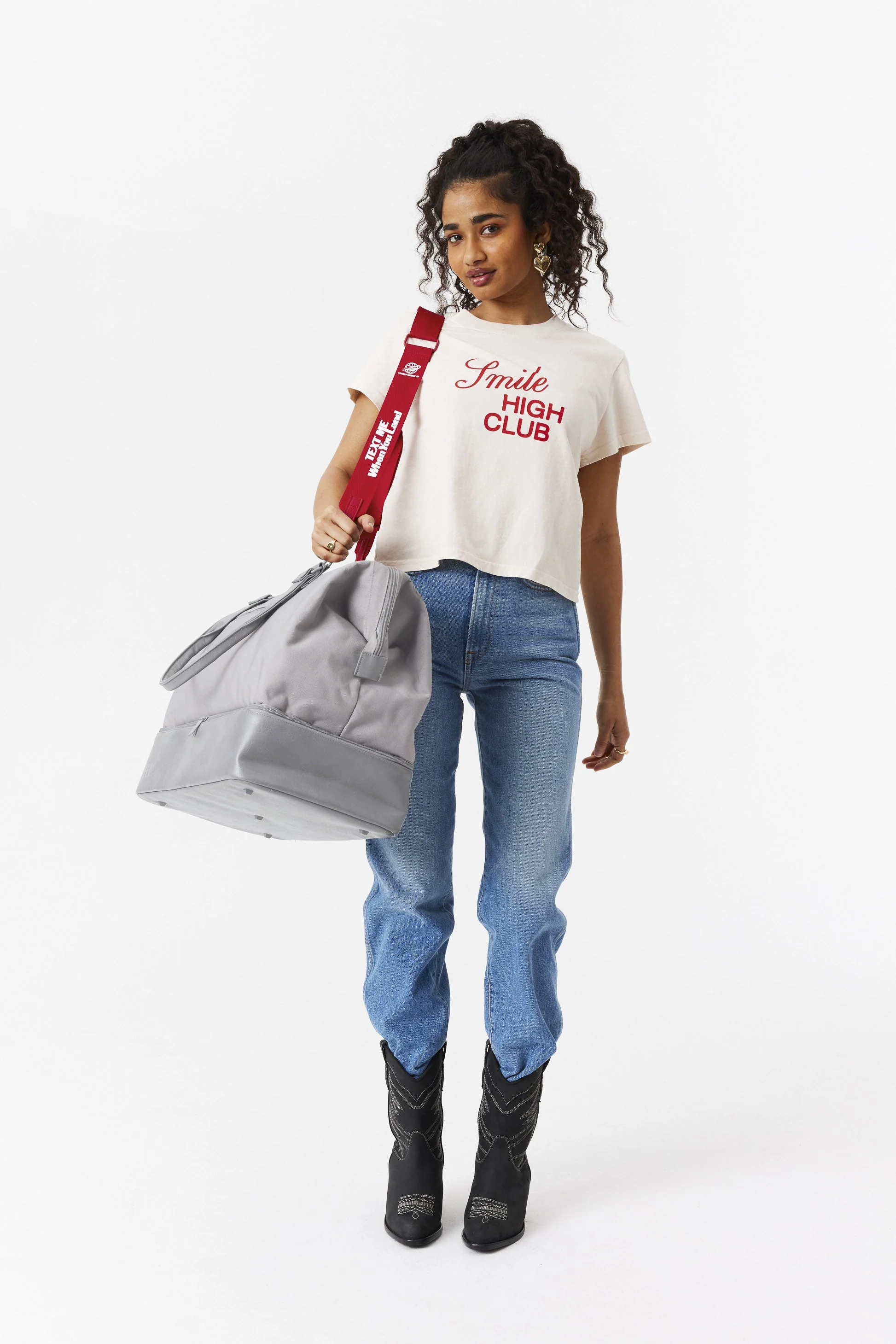 The Shoulder Strap in Text Me Red - Image 7
