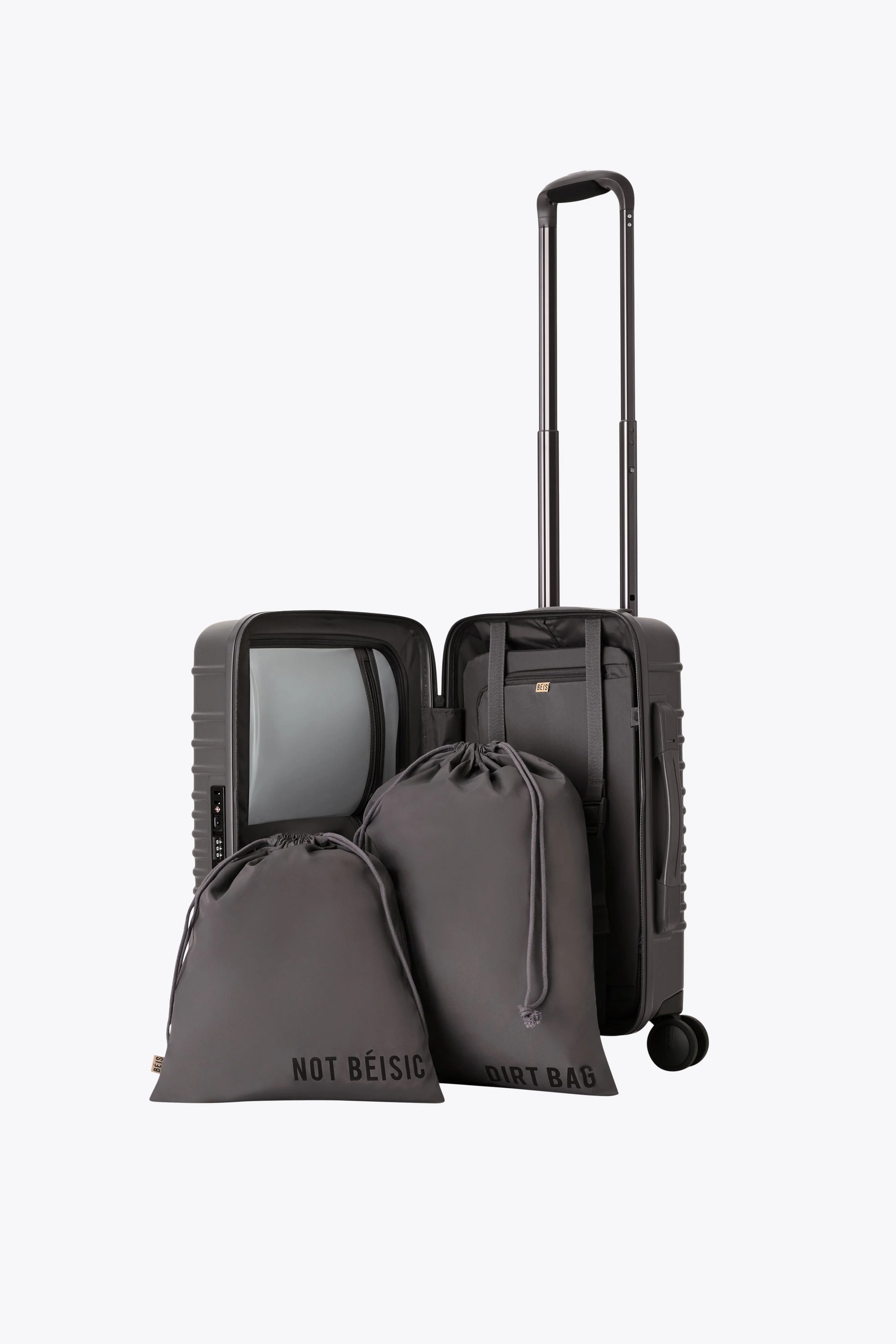 The Small Carry-On Roller in Charcoal - Image 4
