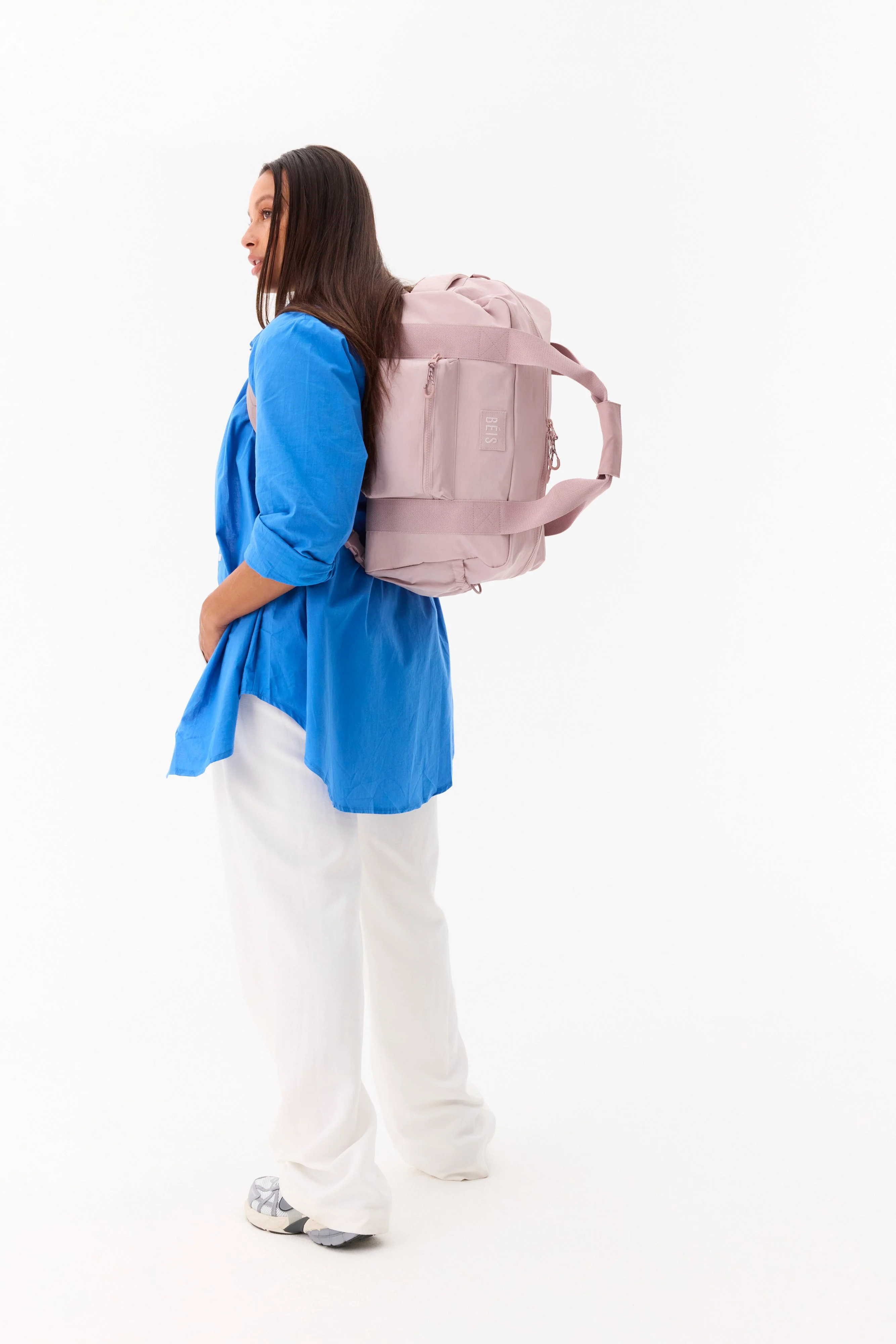 The Sport Duffle Backpack in Atlas Pink - Image 5