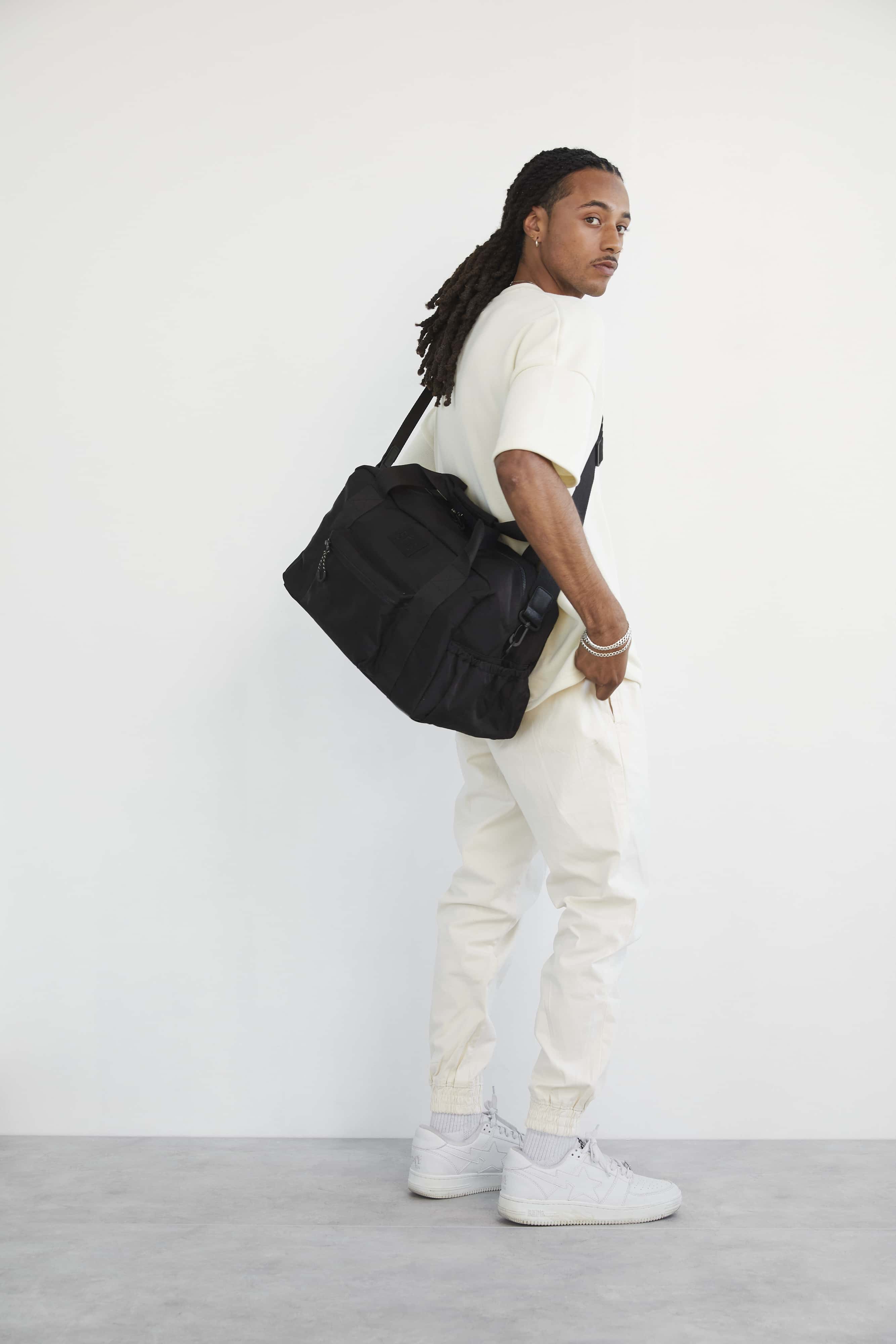 The Sport Duffle Backpack in Black - Image 5