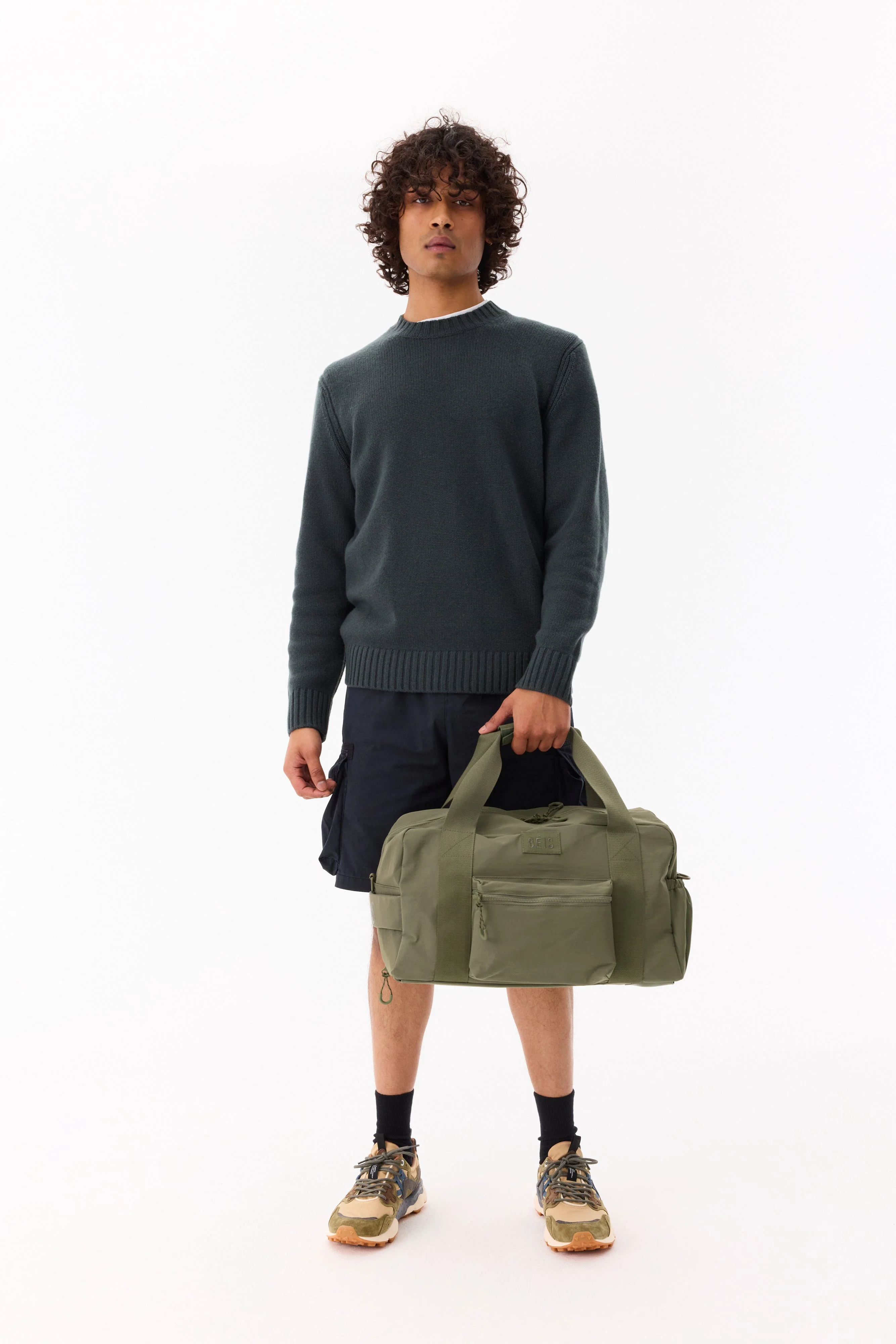 The Sport Duffle Backpack in Olive - Image 6