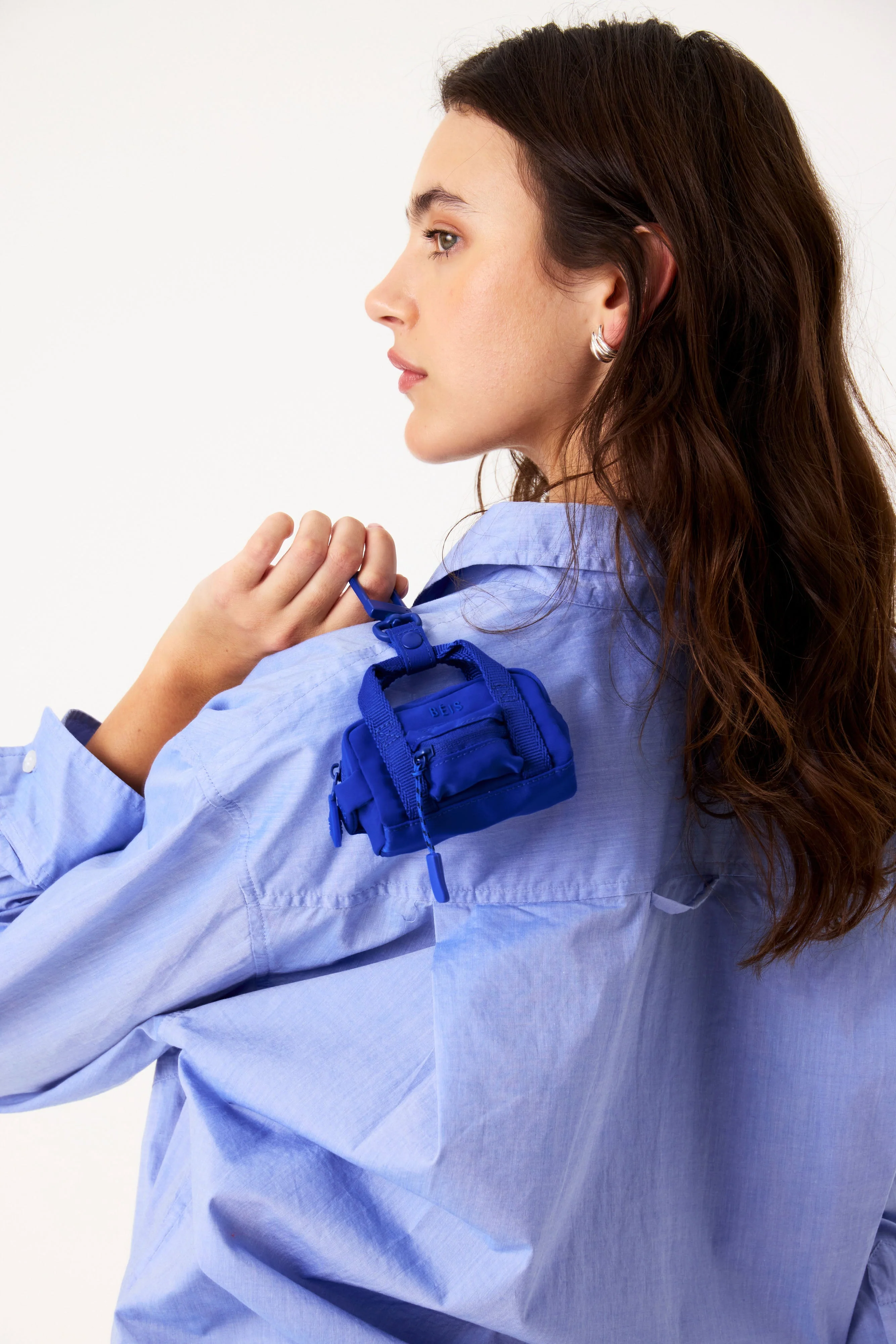 The Sport Duffle Charm in Cobalt Blue - Image 3