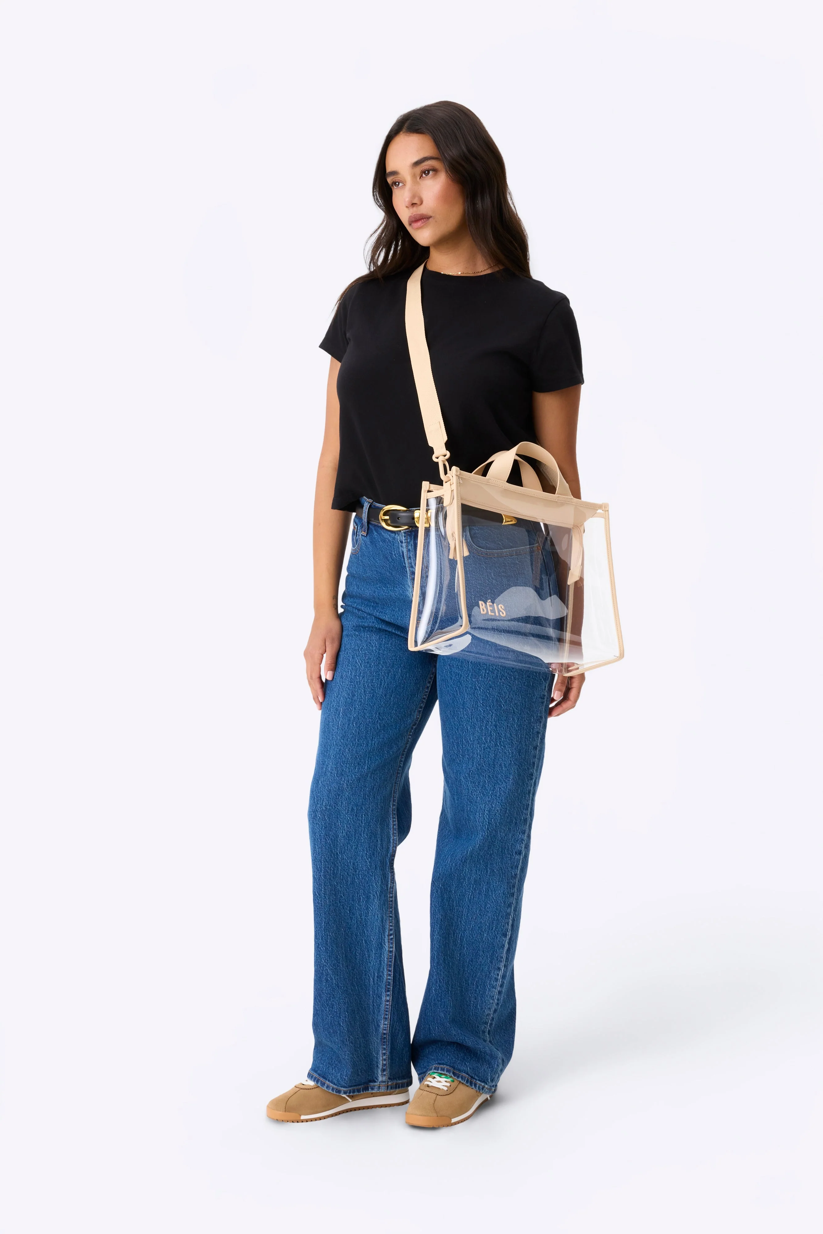 The Stadium Tote in Beige - Image 4