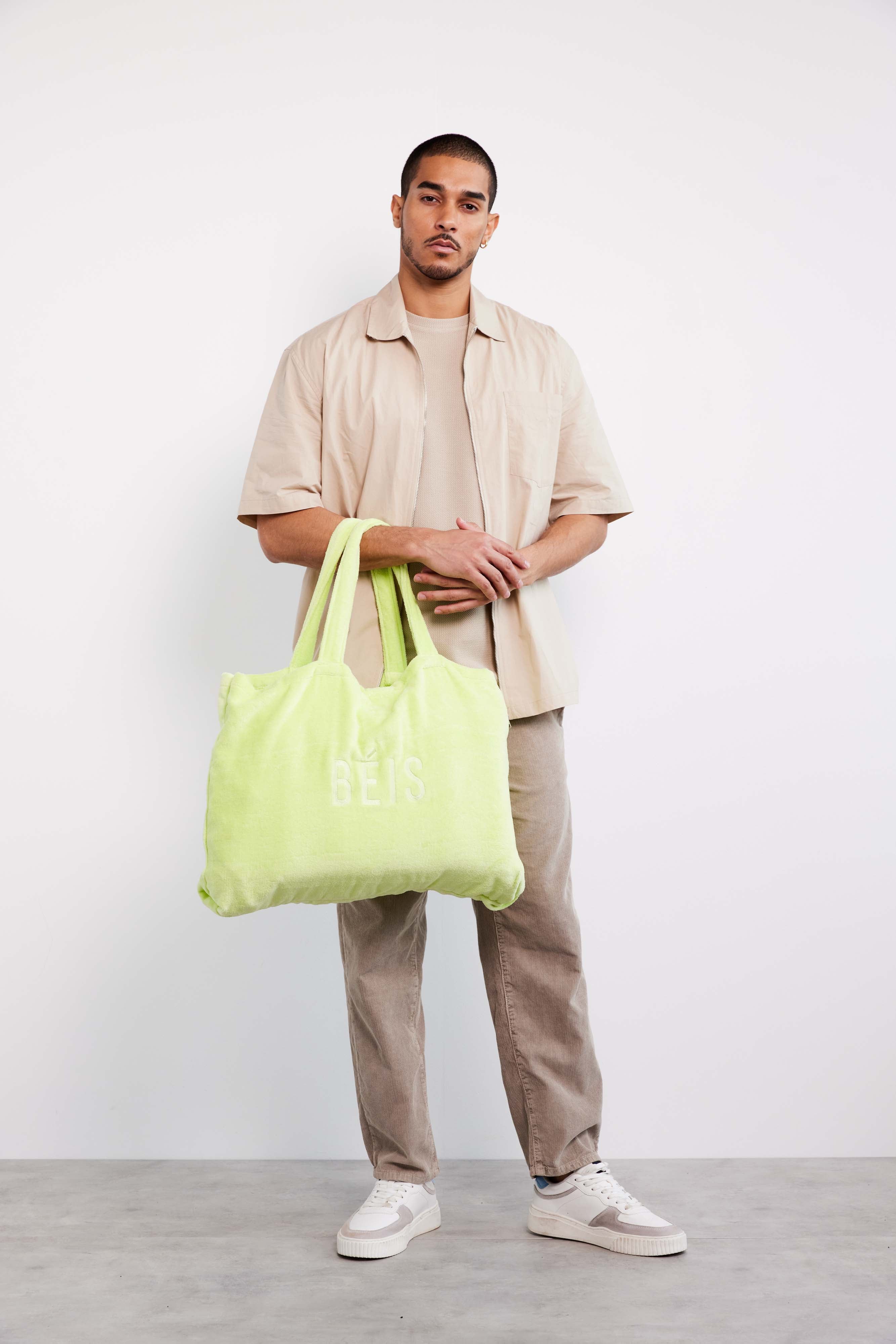 The Terry Towel Tote in Citron - Image 4