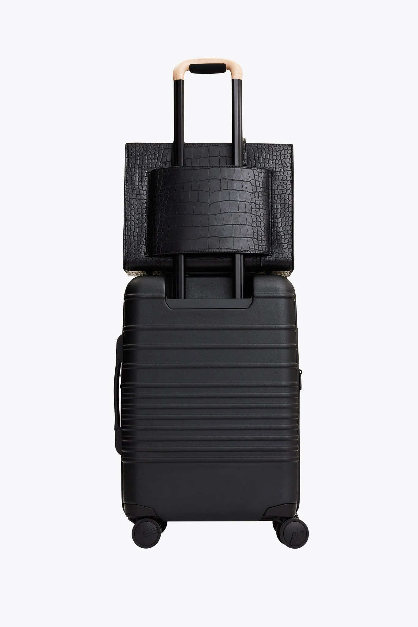 The Work Tote in Black Croc - Image 12