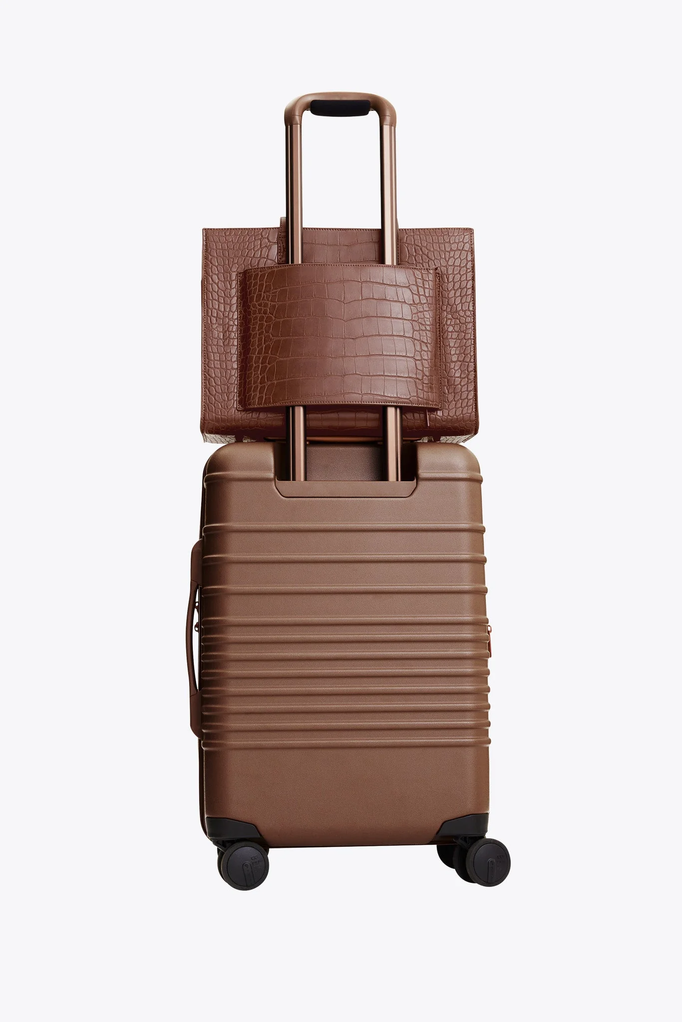 The Work Tote in Maple Croc - Image 6